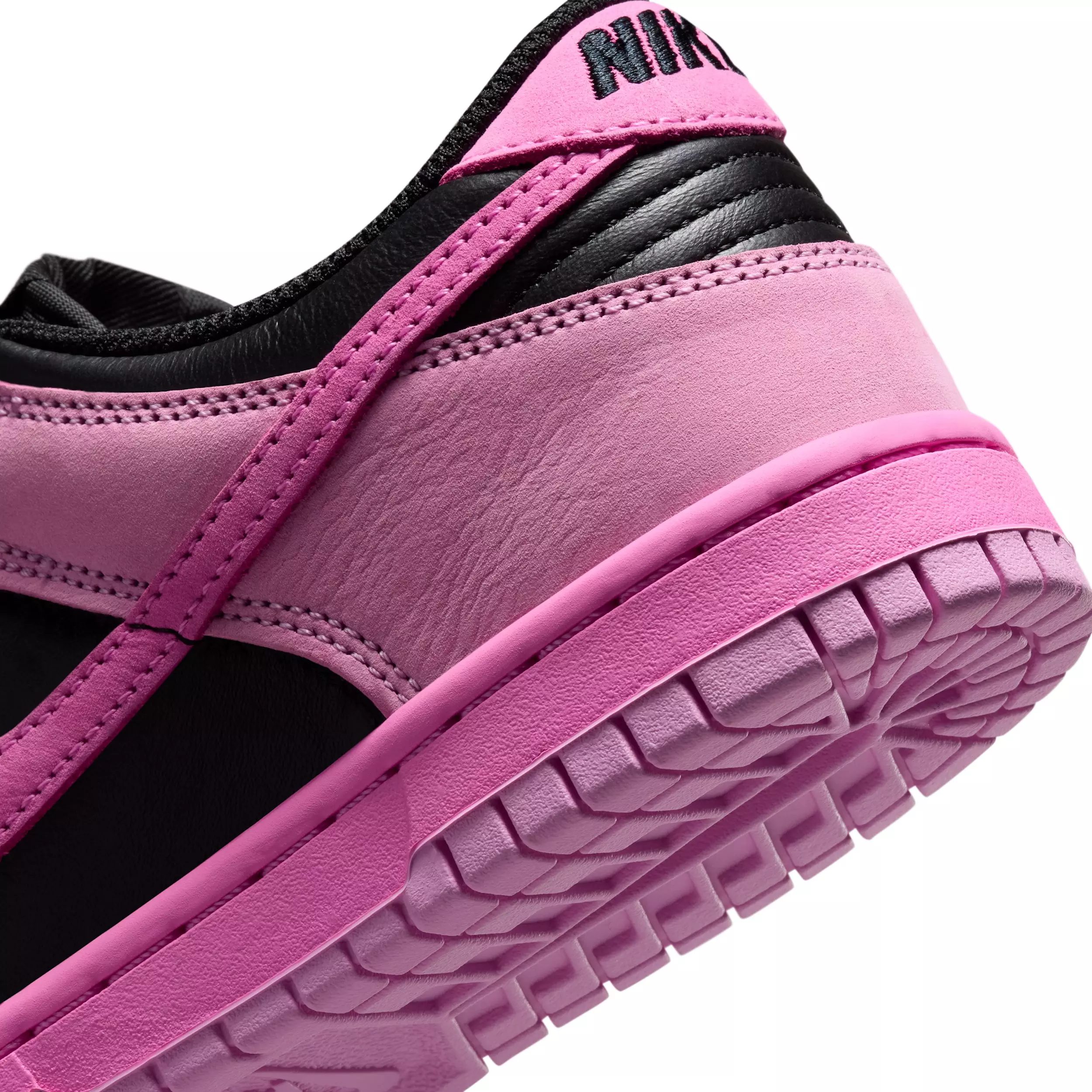 Nike Dunk Low SE "Pink Rise/Black/Playful Pink" Grade School Girls' Shoe - PINK/BLACK/PINK