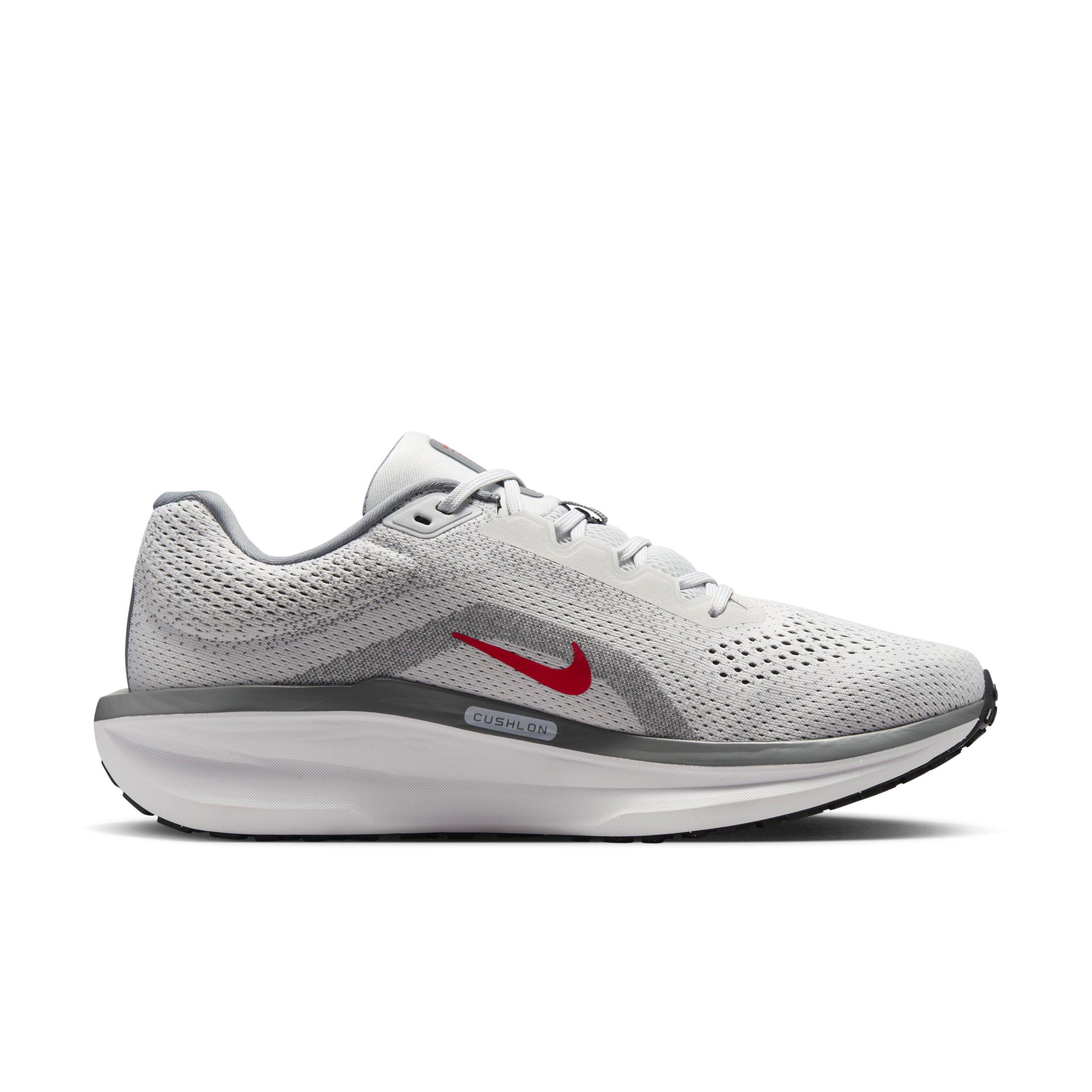 Nike Winflo 11 "Photon Dust/Smoke Grey/Light Smoke Grey/Fire Red" Men's Running Shoe - DUST/GREY/LT GREY/RED Thumbnail View 1