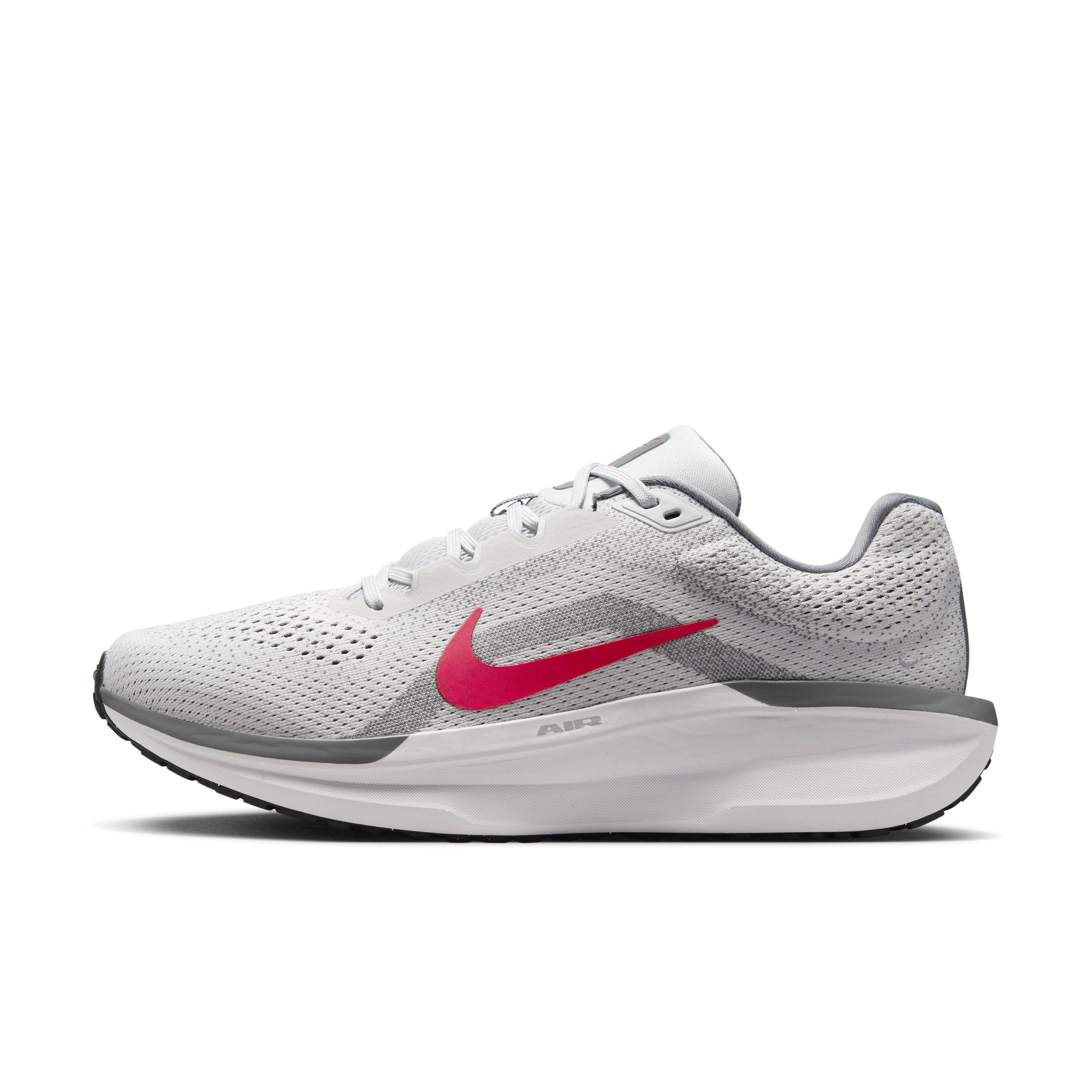 Nike Winflo 11 "Photon Dust/Smoke Grey/Light Smoke Grey/Fire Red" Men's Running Shoe - DUST/GREY/LT GREY/RED Thumbnail View 2