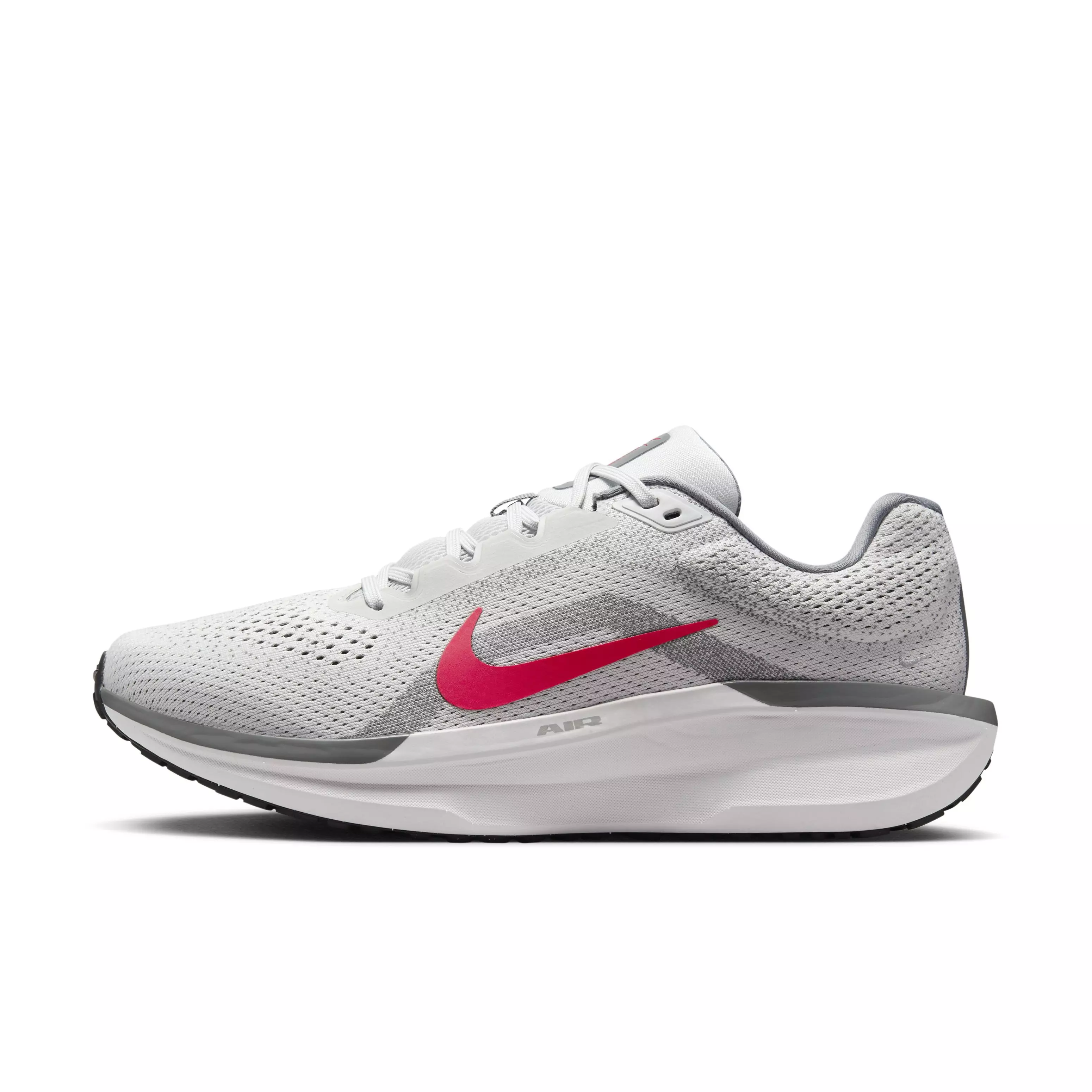 Nike Winflo 11 "Photon Dust/Smoke Grey/Light Smoke Grey/Fire Red" Men's Running Shoe - DUST/GREY/LT GREY/RED