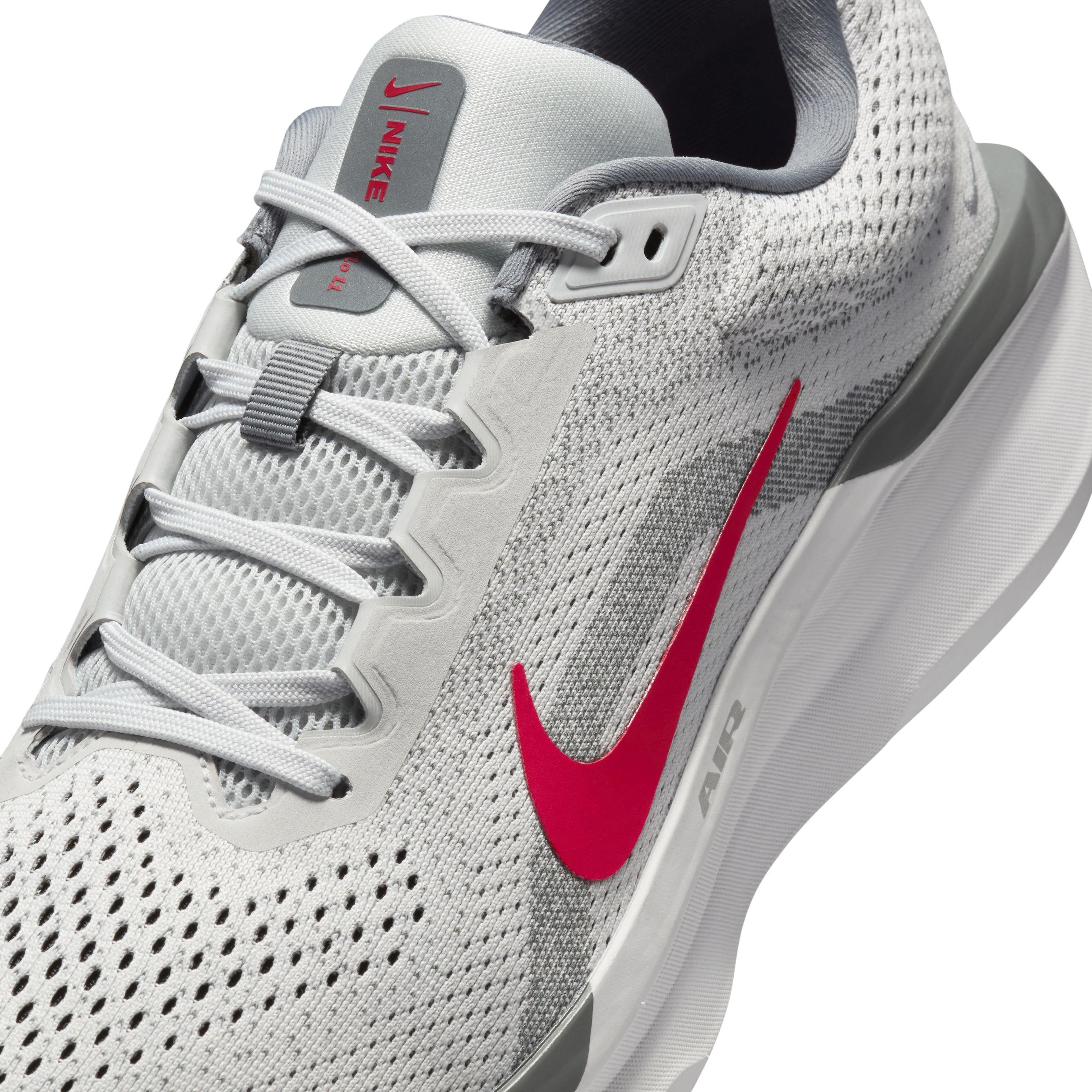 Nike Winflo 11 "Photon Dust/Smoke Grey/Light Smoke Grey/Fire Red" Men's Running Shoe - DUST/GREY/LT GREY/RED Thumbnail View 7