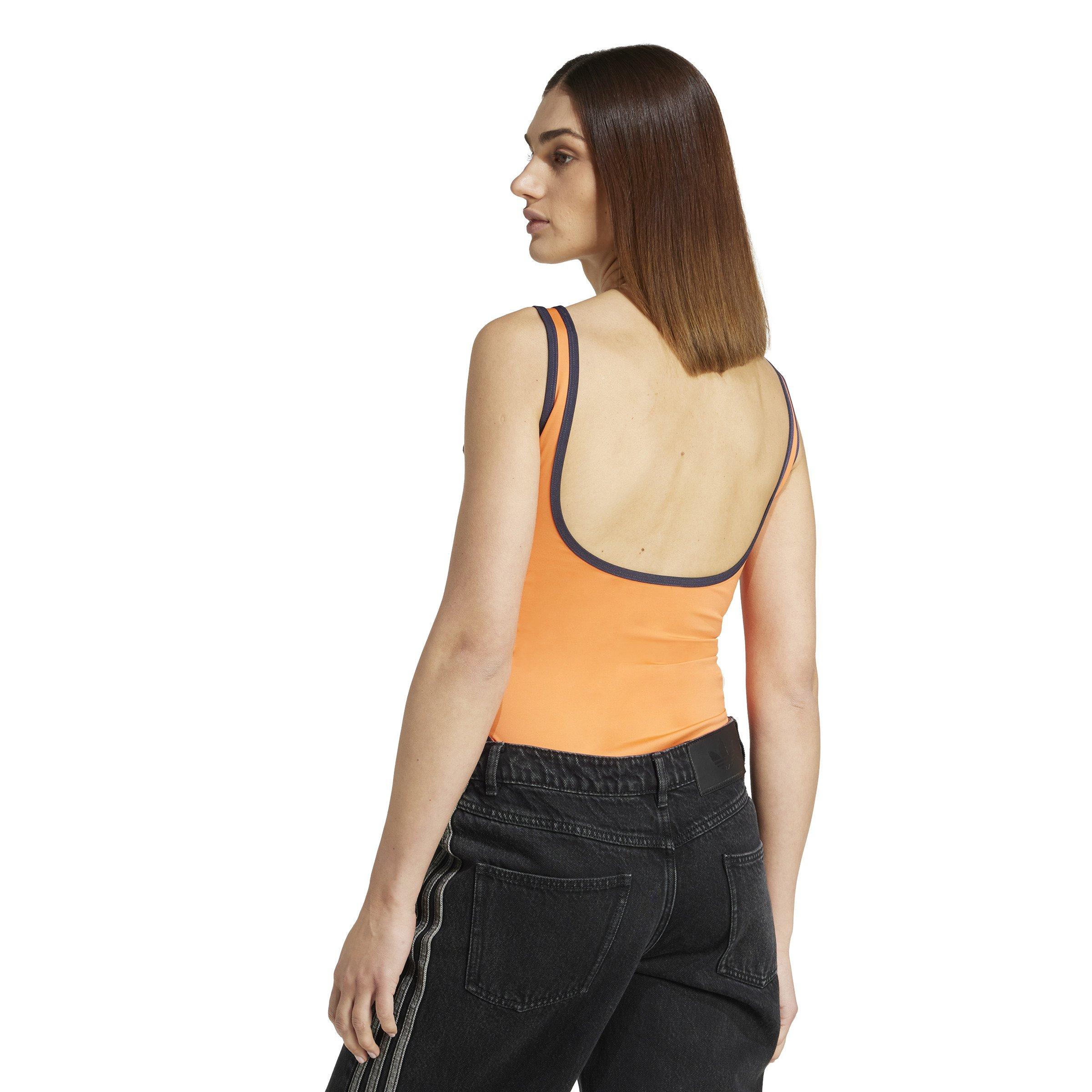 adidas Originals Women's Linear Logo Bodysuit -Orange - ORANGE Thumbnail View 2