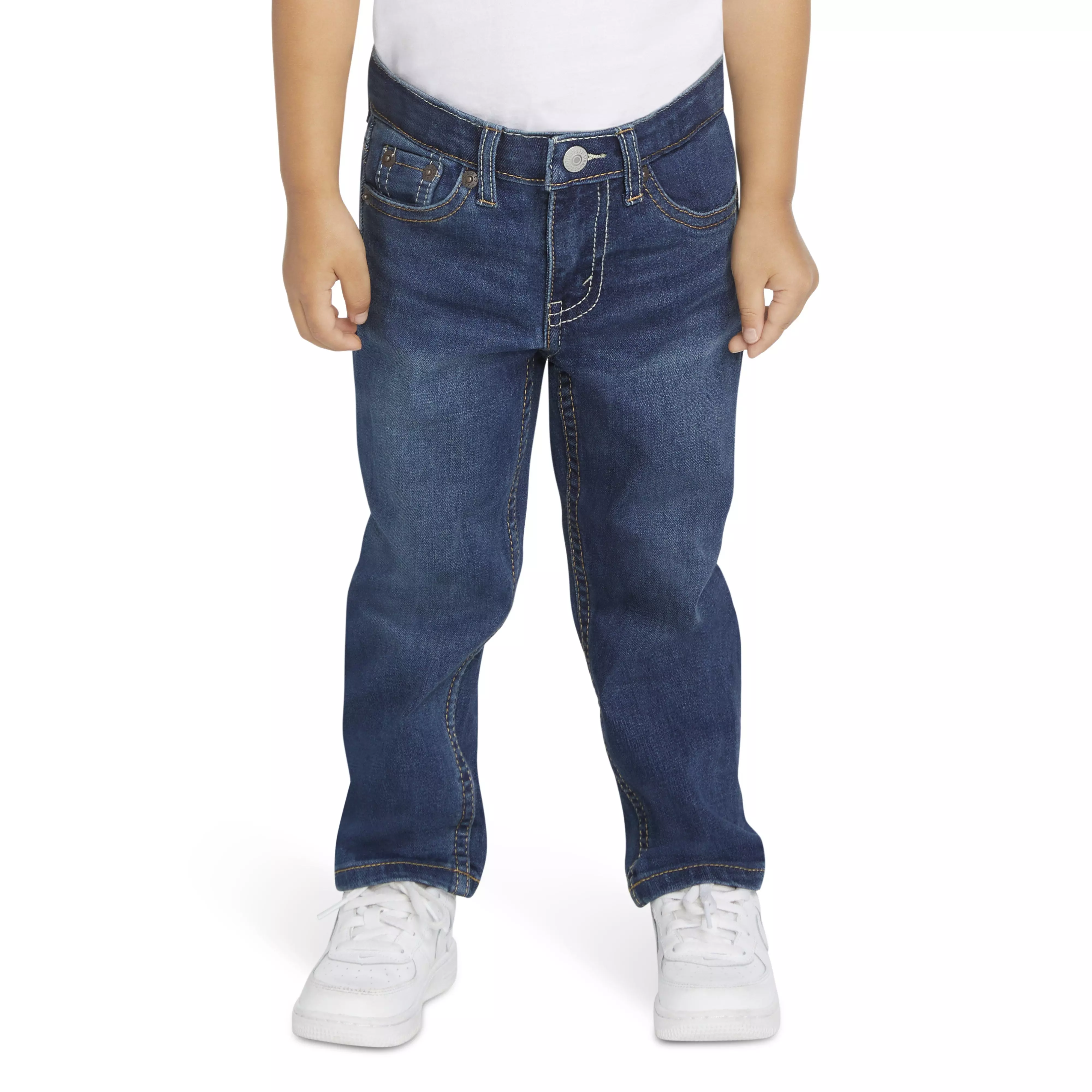 Levi's 502 Strong Performance Tapered Fit Med Wash Toddler Boys' Melbourne Blue Denim Jeans - MELBOURNE BLUE