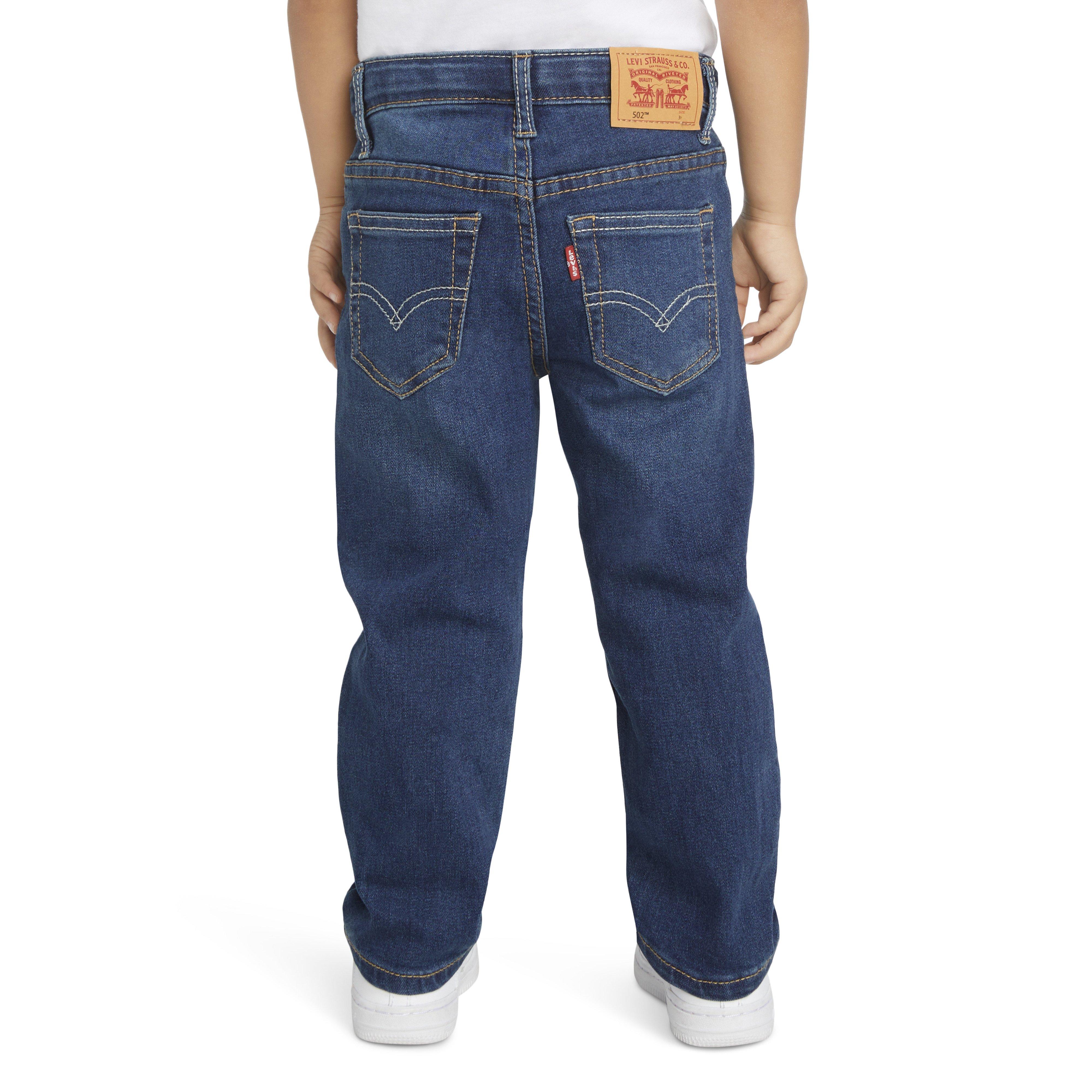 Levi's 502 Strong Performance Tapered Fit Med Wash Toddler Boys' Melbourne Blue Denim Jeans - MELBOURNE BLUE