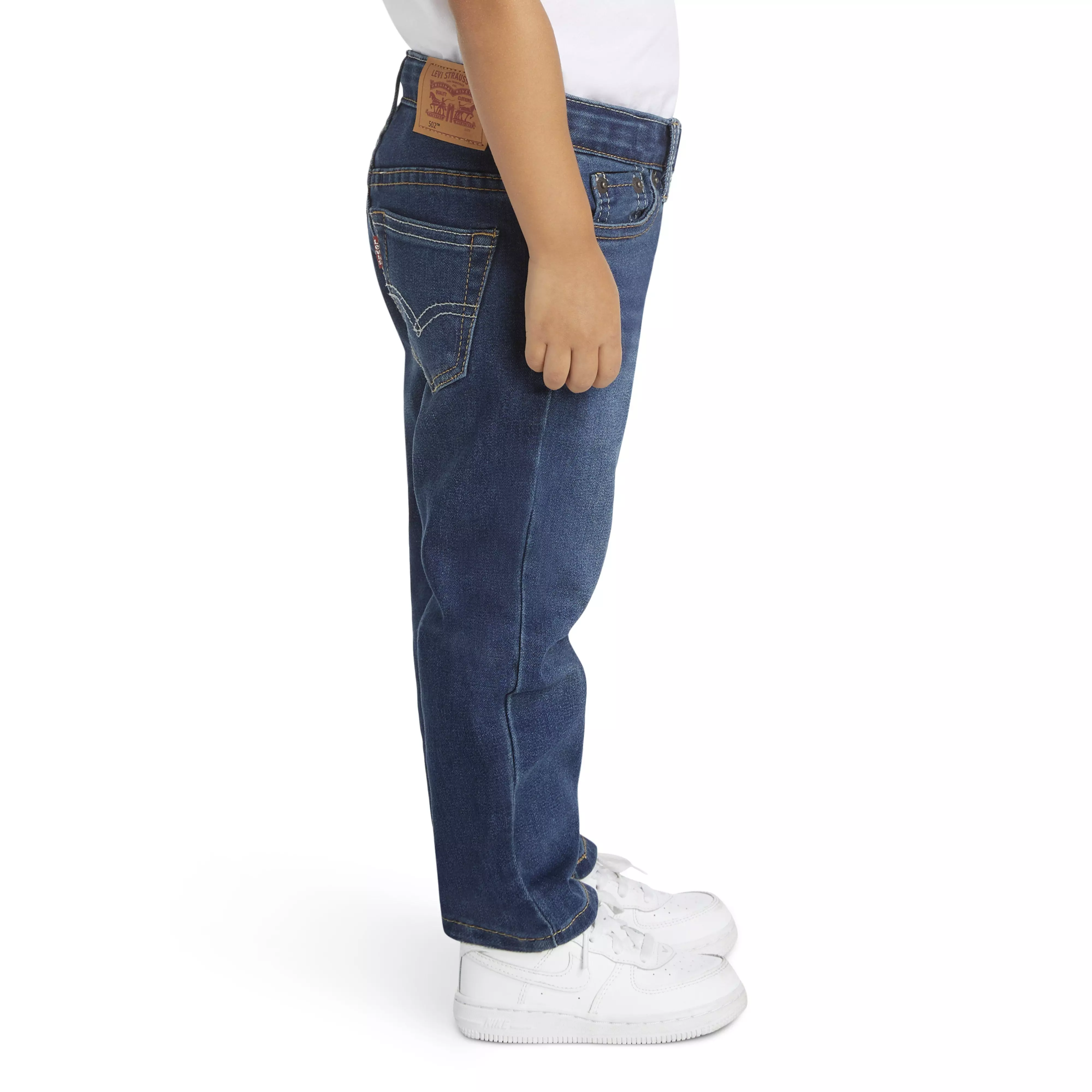 Levi's 502 Strong Performance Tapered Fit Med Wash Toddler Boys' Melbourne Blue Denim Jeans - MELBOURNE BLUE