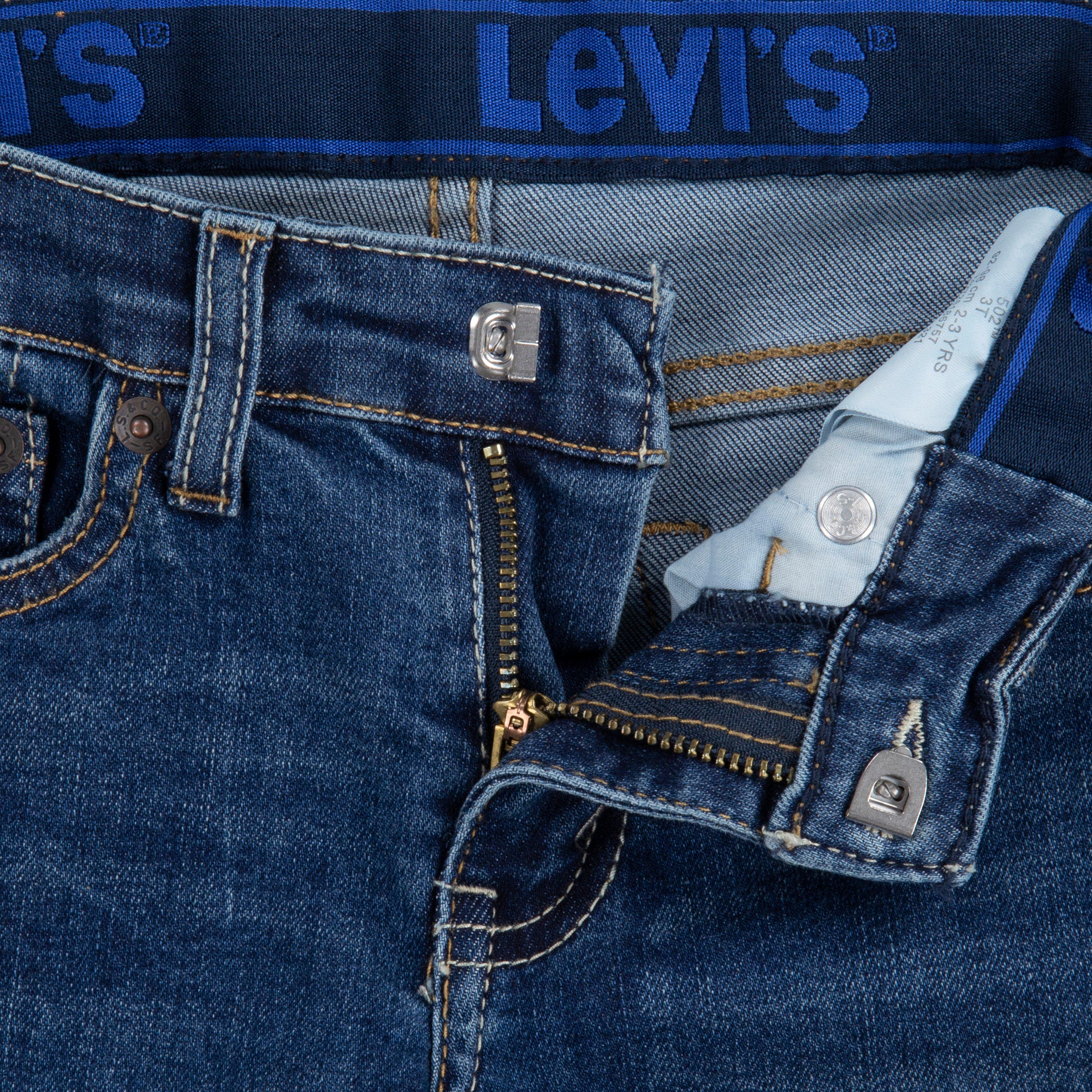 Levi's 502 Strong Performance Tapered Fit Med Wash Toddler Boys' Melbourne Blue Denim Jeans - MELBOURNE BLUE