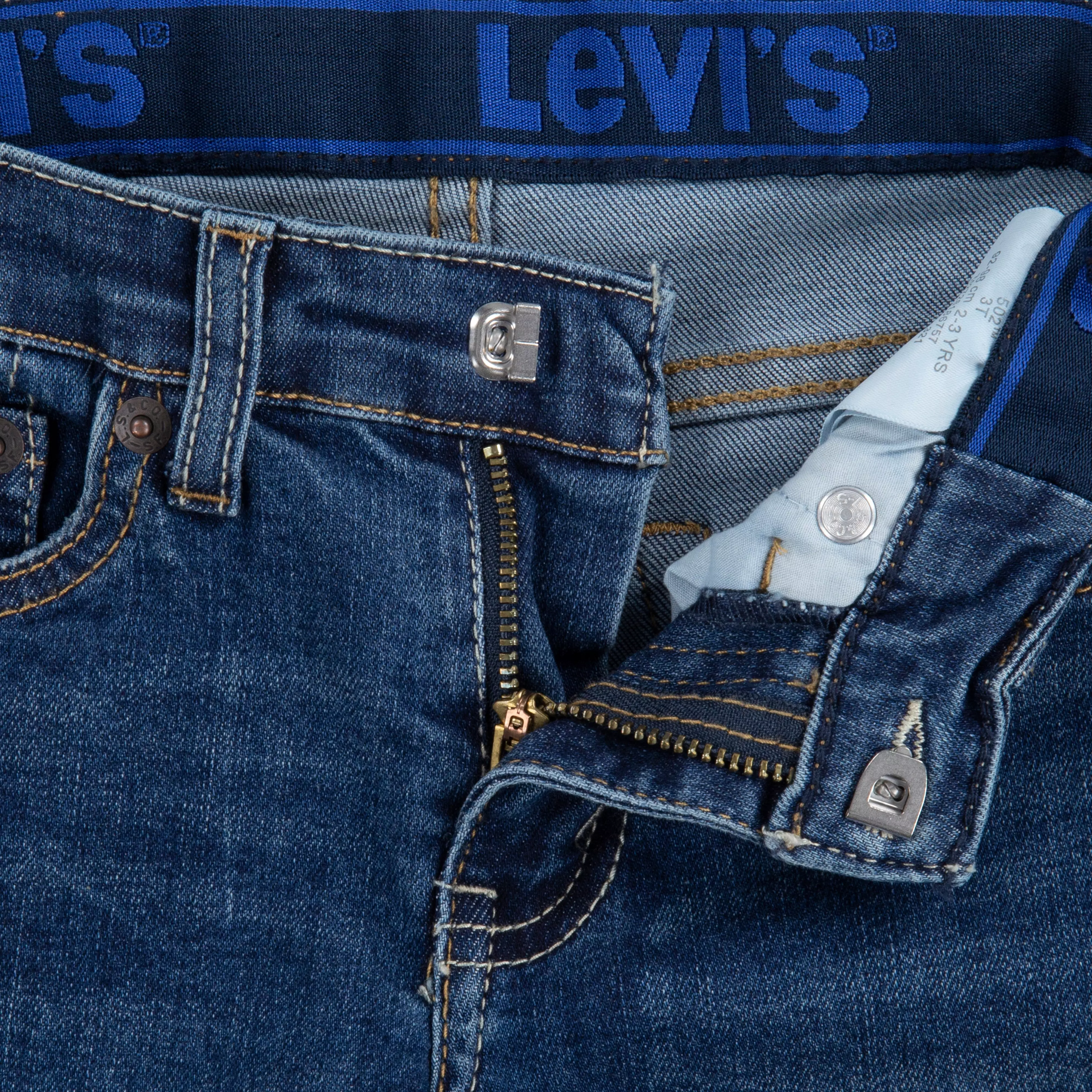 Levi's 502 Strong Performance Tapered Fit Med Wash Toddler Boys' Melbourne Blue Denim Jeans - MELBOURNE BLUE