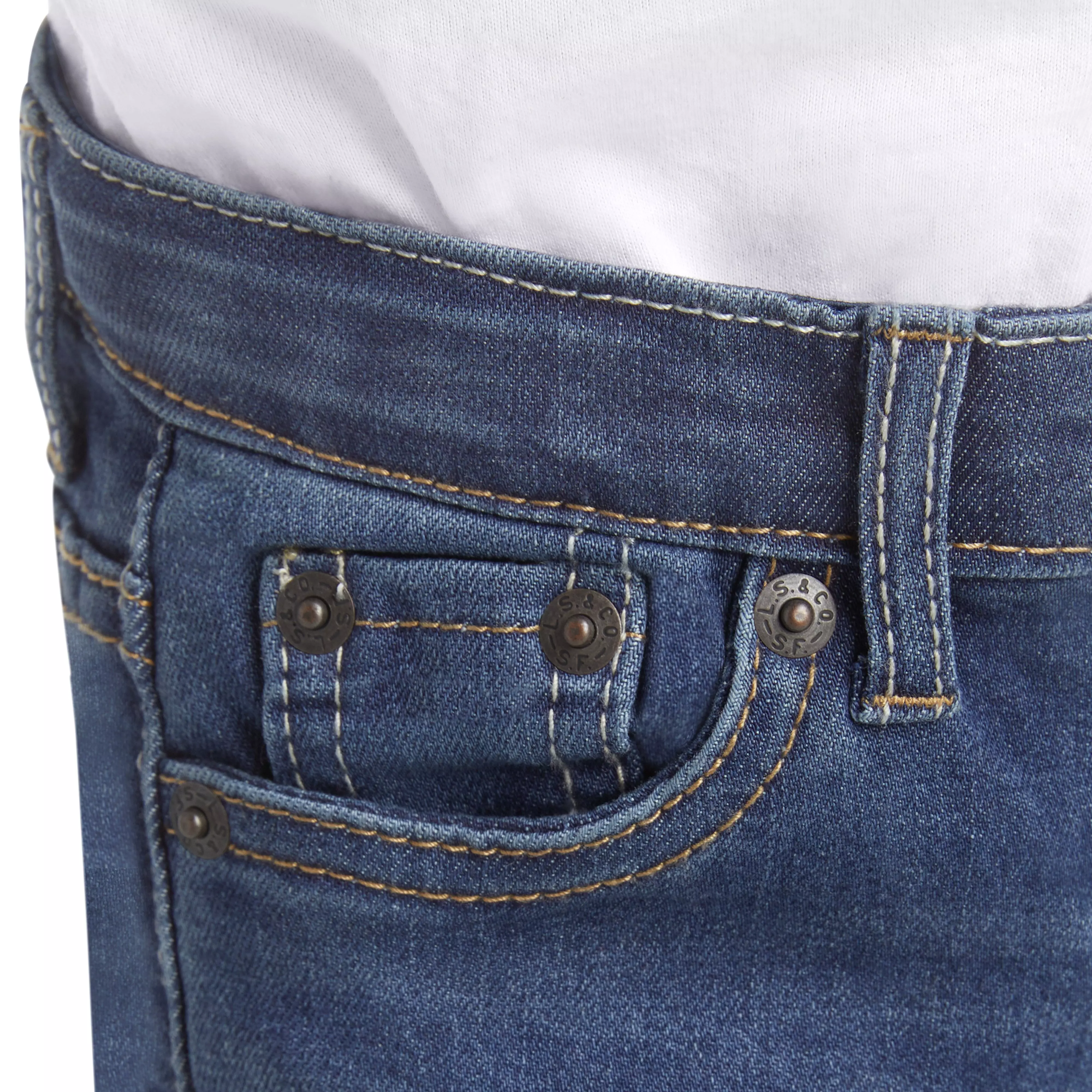 Levi's 502 Strong Performance Tapered Fit Med Wash Toddler Boys' Melbourne Blue Denim Jeans - MELBOURNE BLUE