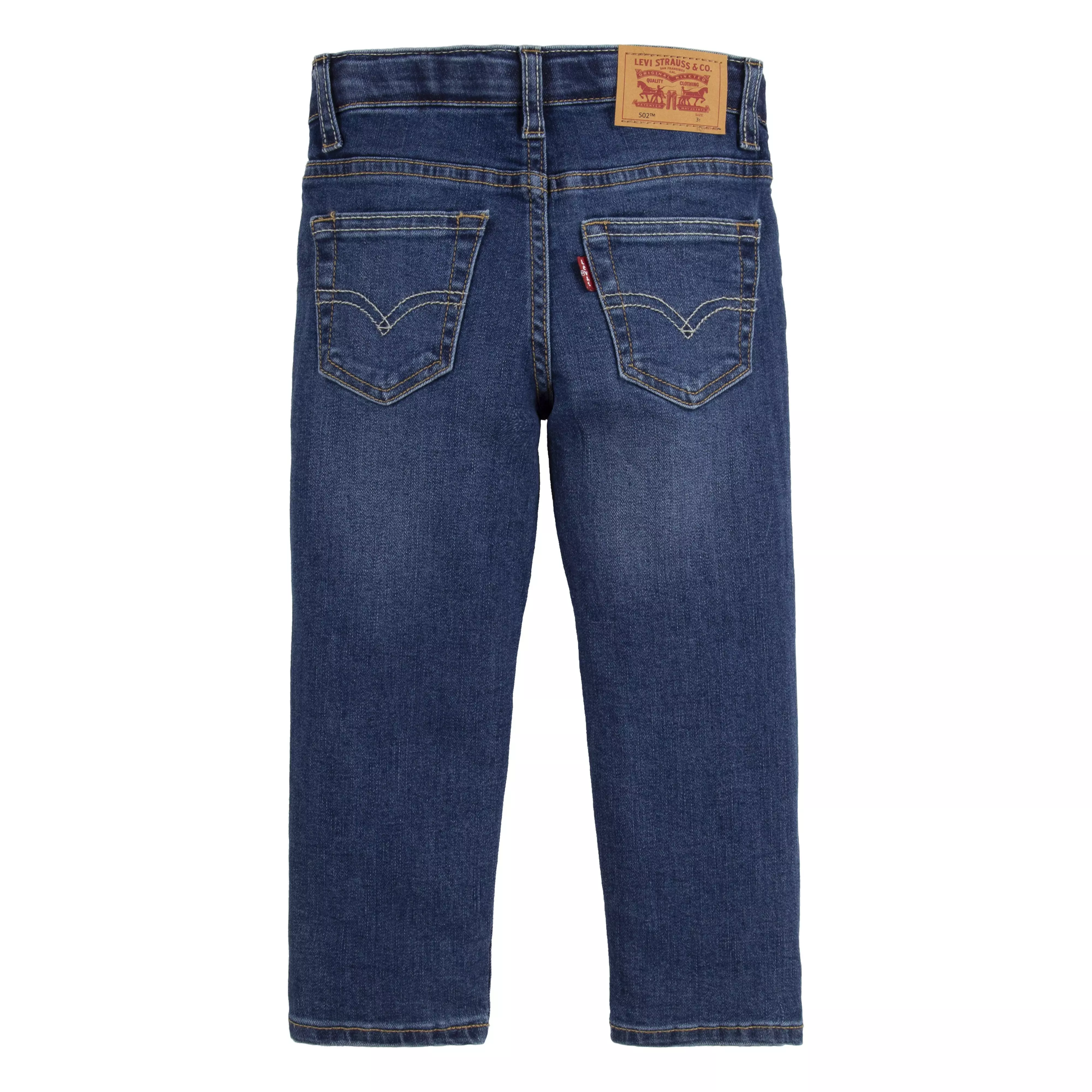 Levi's 502 Strong Performance Tapered Fit Med Wash Toddler Boys' Melbourne Blue Denim Jeans - MELBOURNE BLUE
