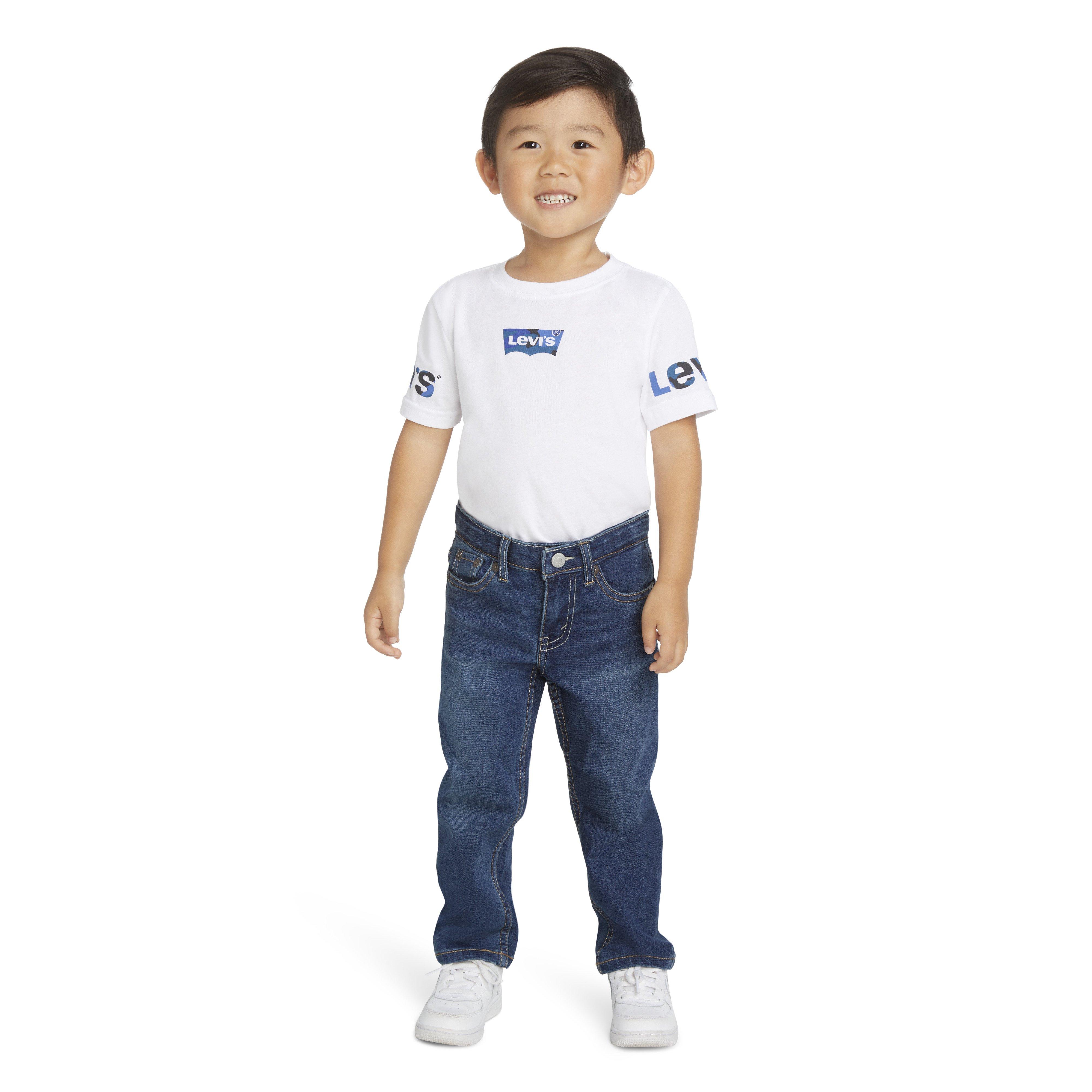 Levi's 502 Strong Performance Tapered Fit Med Wash Toddler Boys' Melbourne Blue Denim Jeans - MELBOURNE BLUE