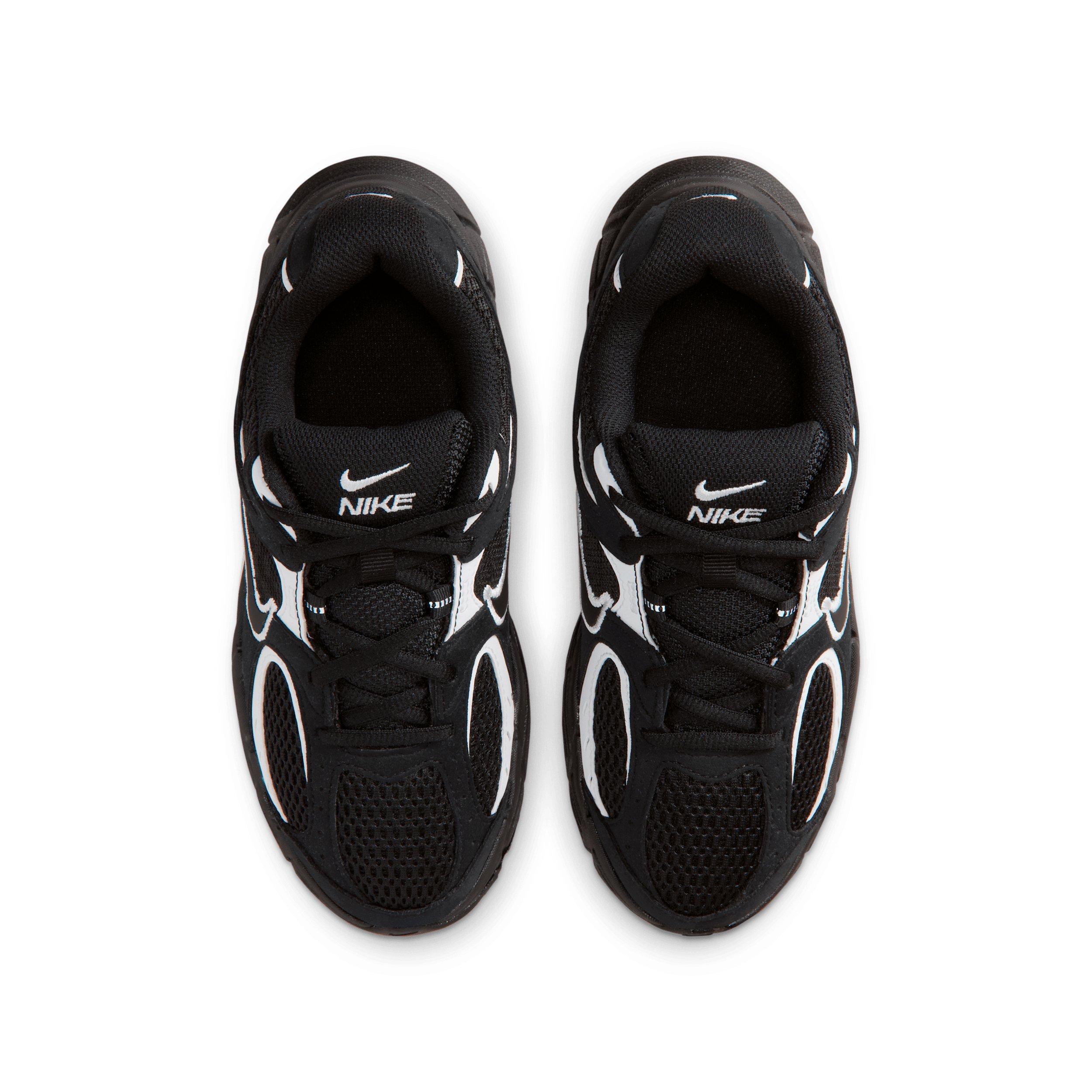 Nike V5 Runner Suede "Black/White/Black" Grade School Boys' Shoe - BLACK/WHITE/BLACK Thumbnail View 4
