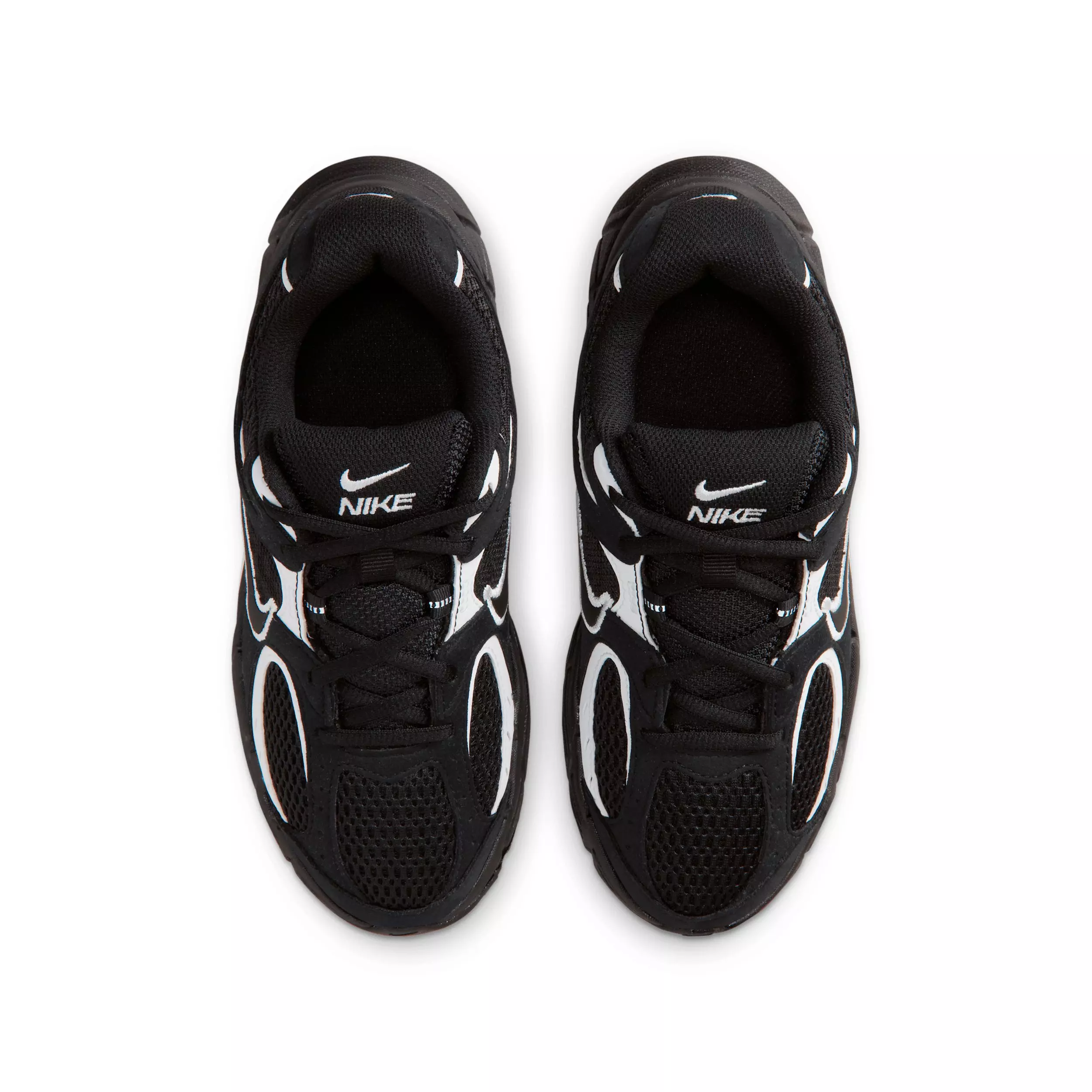 Nike V5 Runner Suede "Black/White/Black" Grade School Boys' Shoe - BLACK/WHITE/BLACK