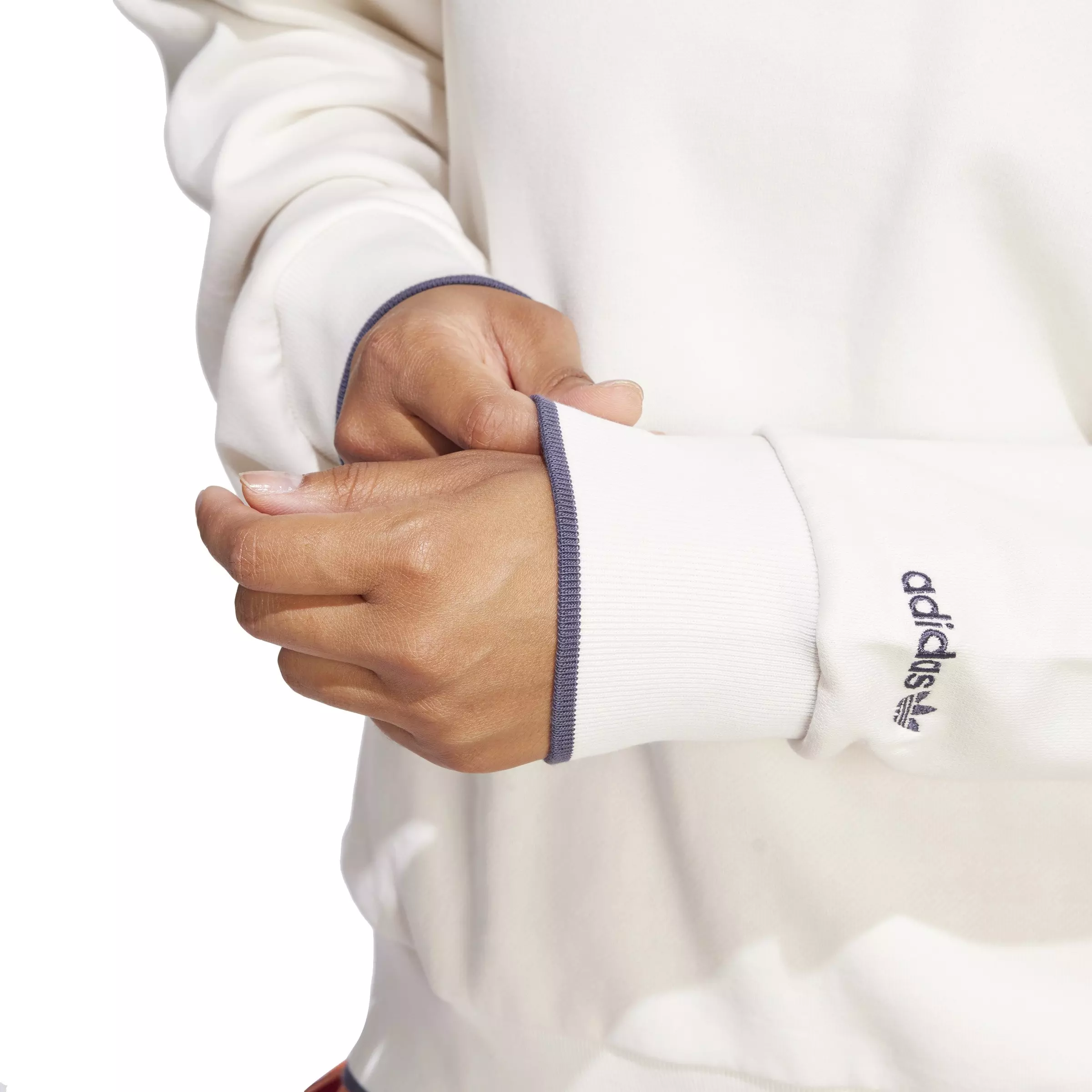 adidas Originals Women's Graphic Sports Sweatshirt -White - WHITE