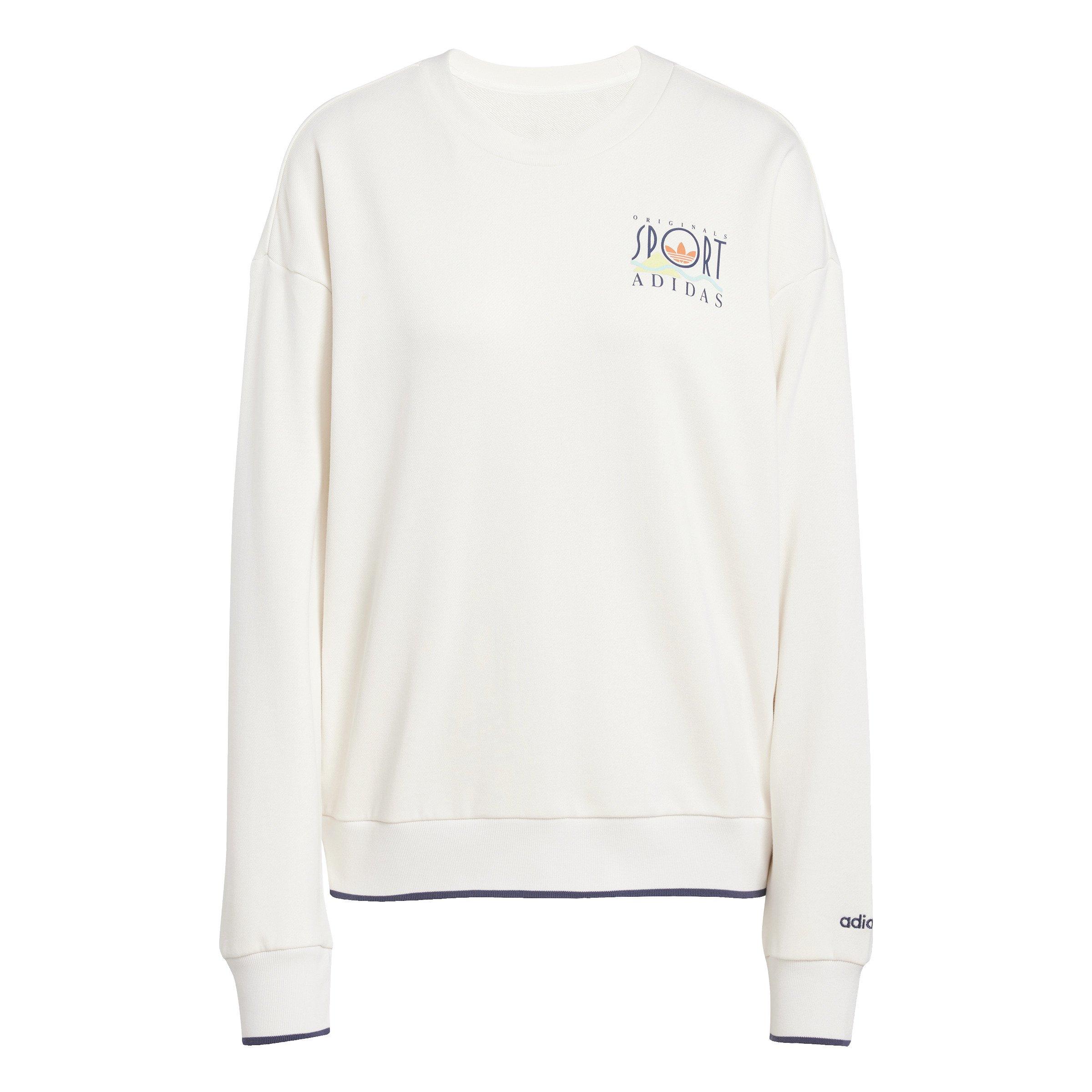 adidas Originals Graphic Sports Women's White Sweatshirt