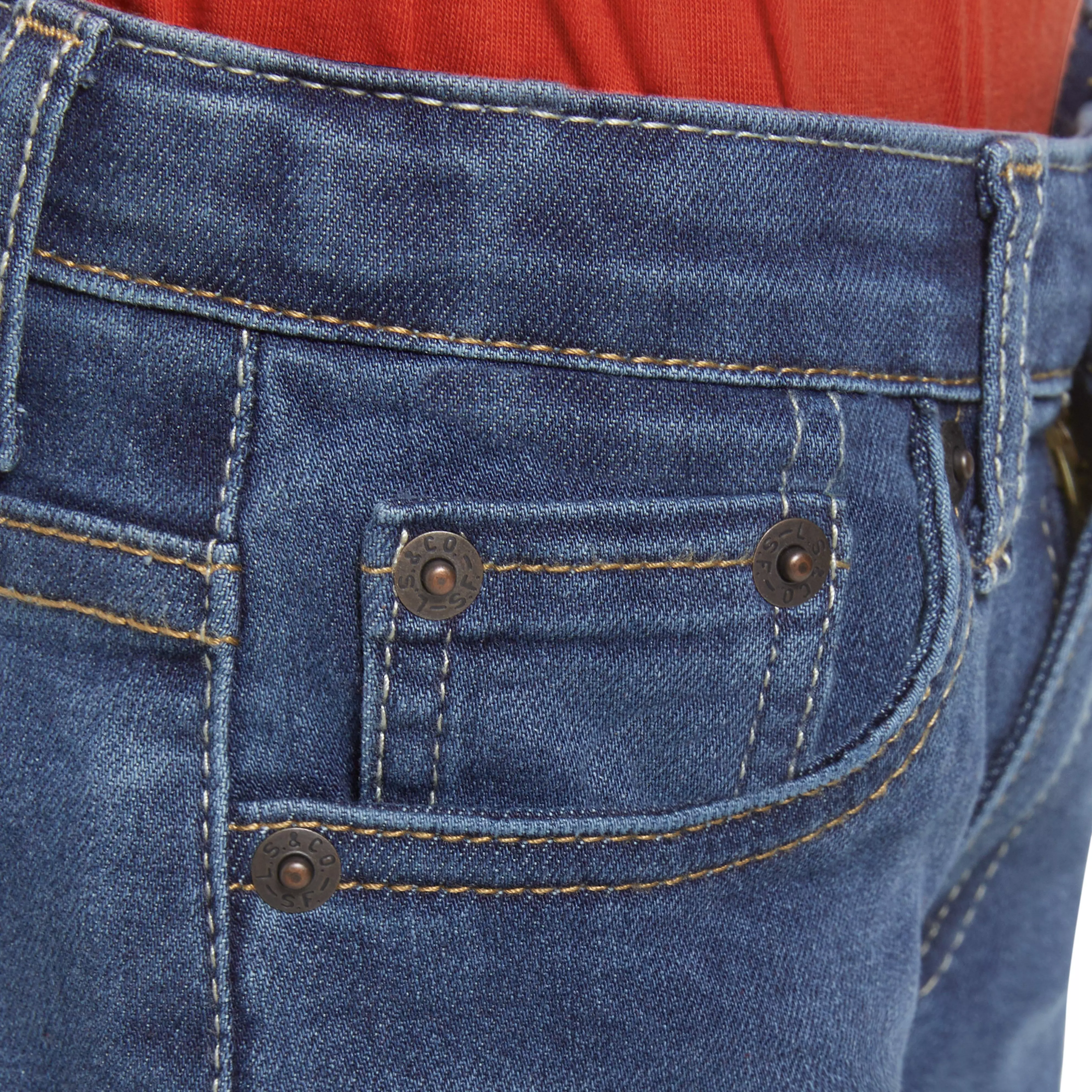 Levi's Little Boys' 502 Strong Performance Tapered Fit Melbourne Blue Med Wash Denim Jeans - MELBOURNE BLUE