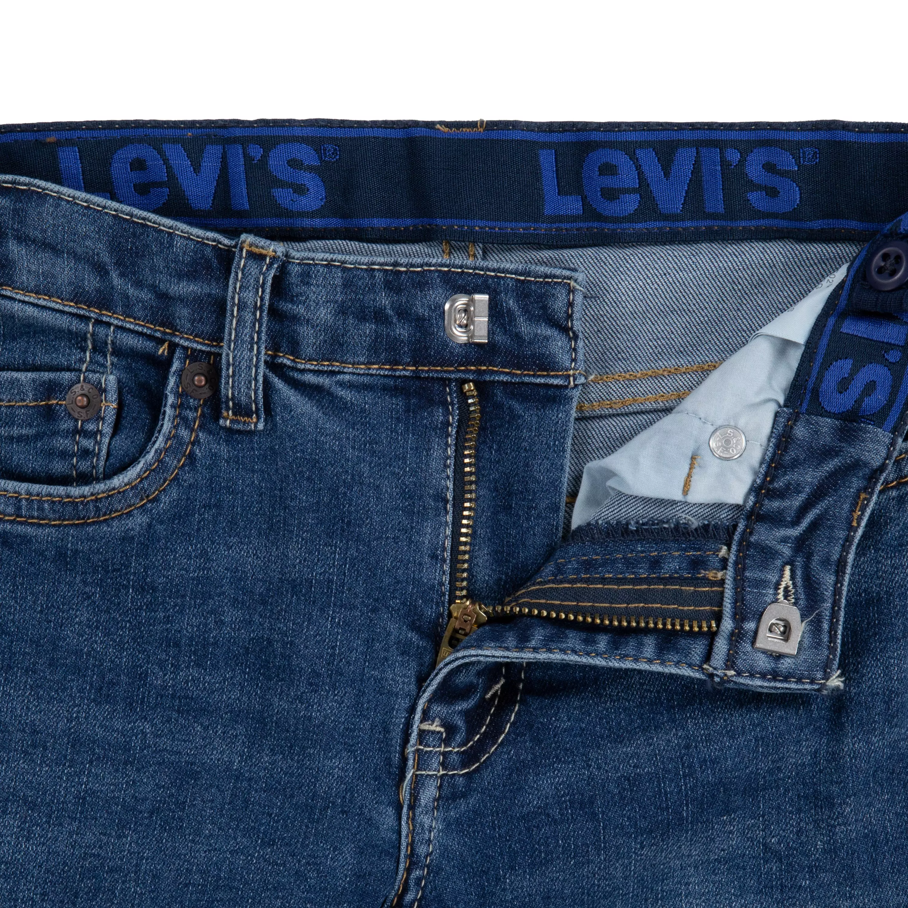 Levi's 502 Strong Performance Tapered Fit Med Wash Little Boys' Melbourne Blue Denim Jeans - MELBOURNE BLUE