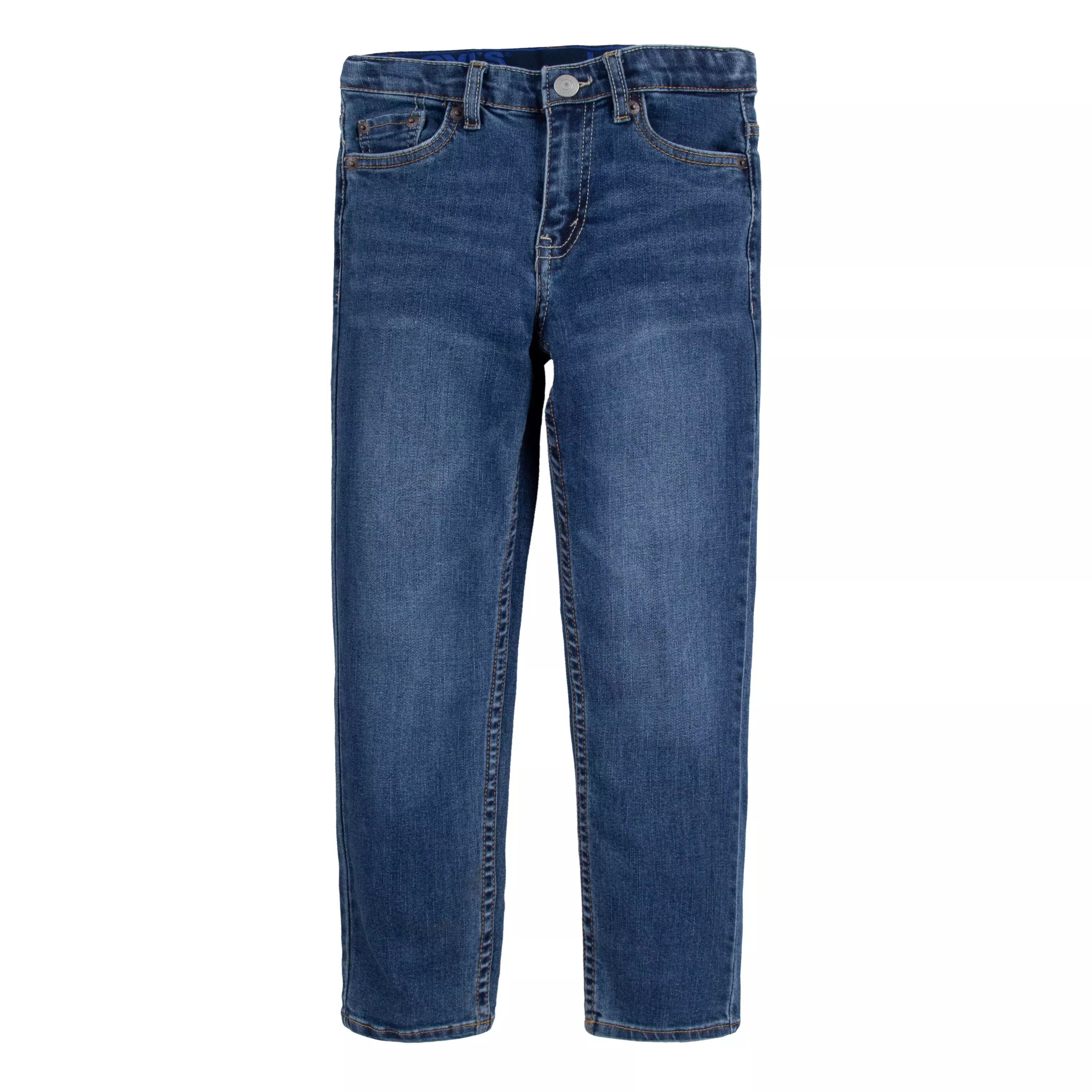Levi's 502 Strong Performance Tapered Fit Med Wash Little Boys' Melbourne Blue Denim Jeans - MELBOURNE BLUE