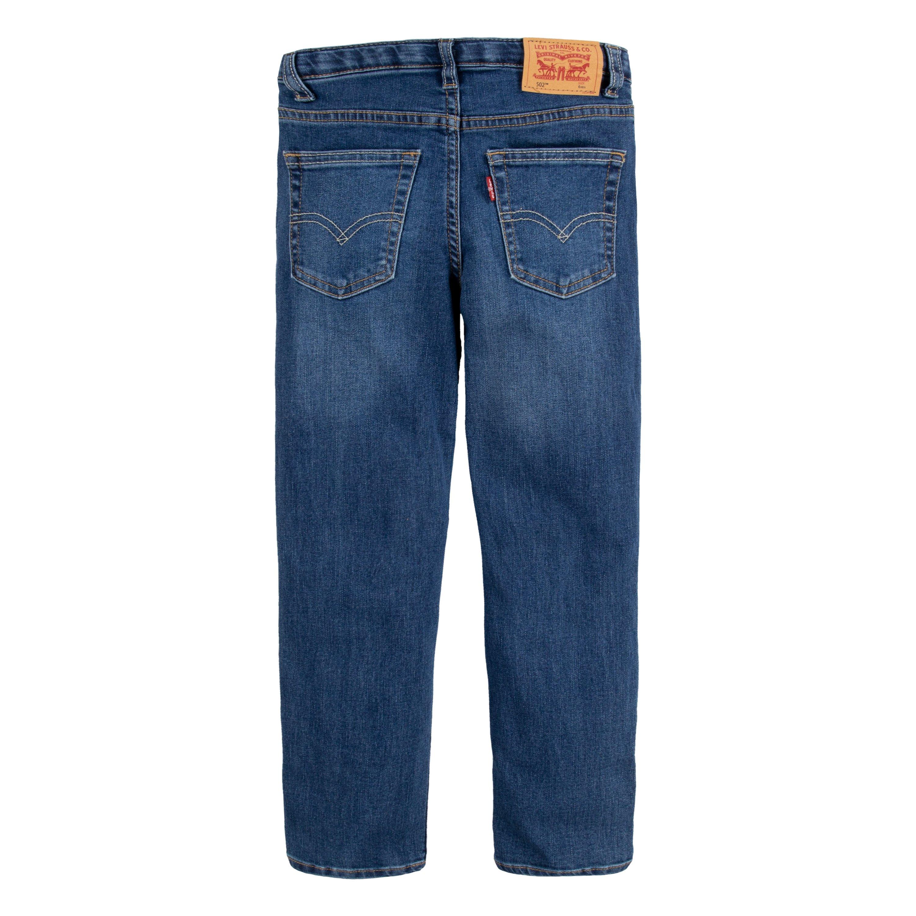 Levi's 502 Strong Performance Tapered Fit Med Wash Little Boys' Melbourne Blue Denim Jeans - MELBOURNE BLUE Thumbnail View 9