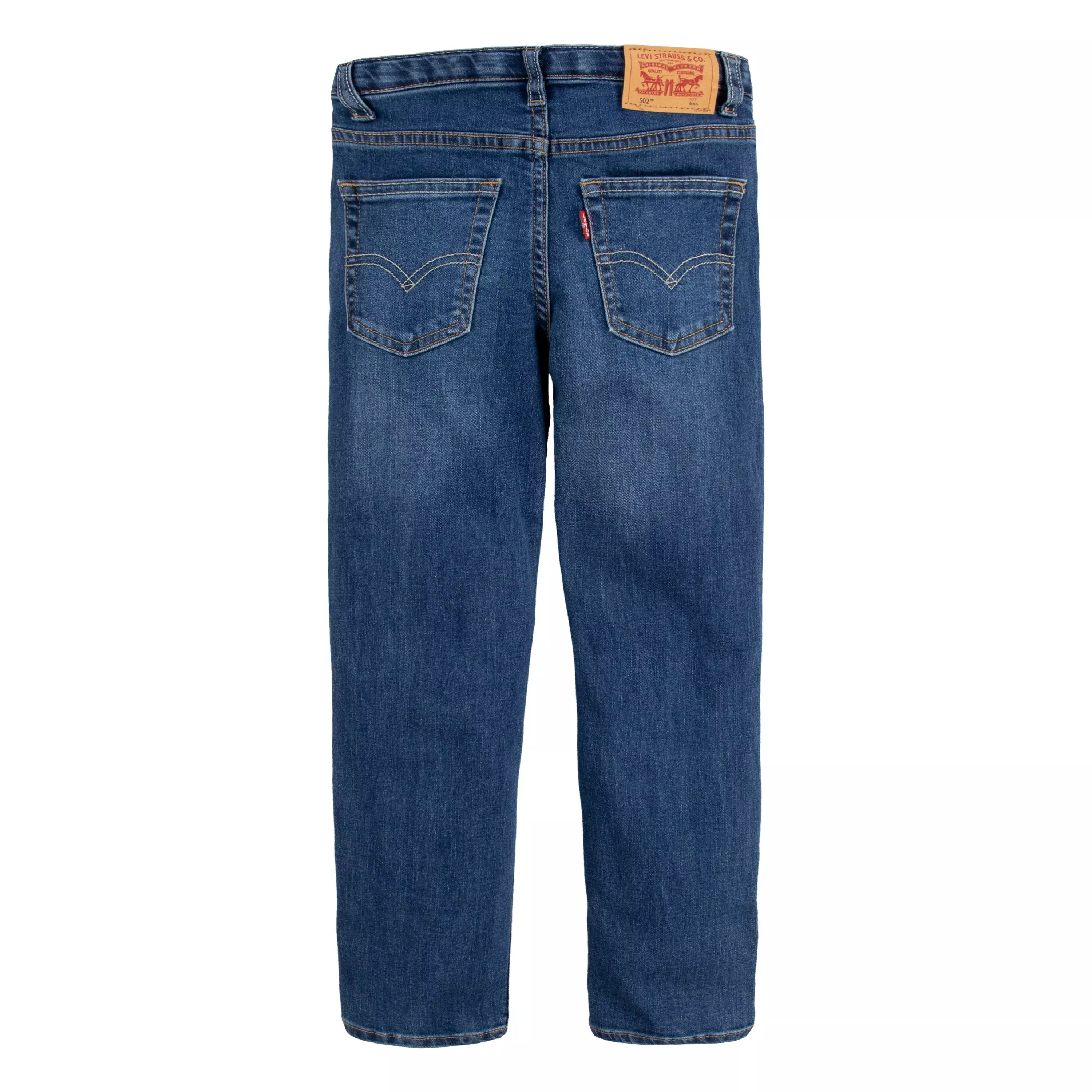 Levi's 502 Strong Performance Tapered Fit Med Wash Little Boys' Melbourne Blue Denim Jeans - MELBOURNE BLUE