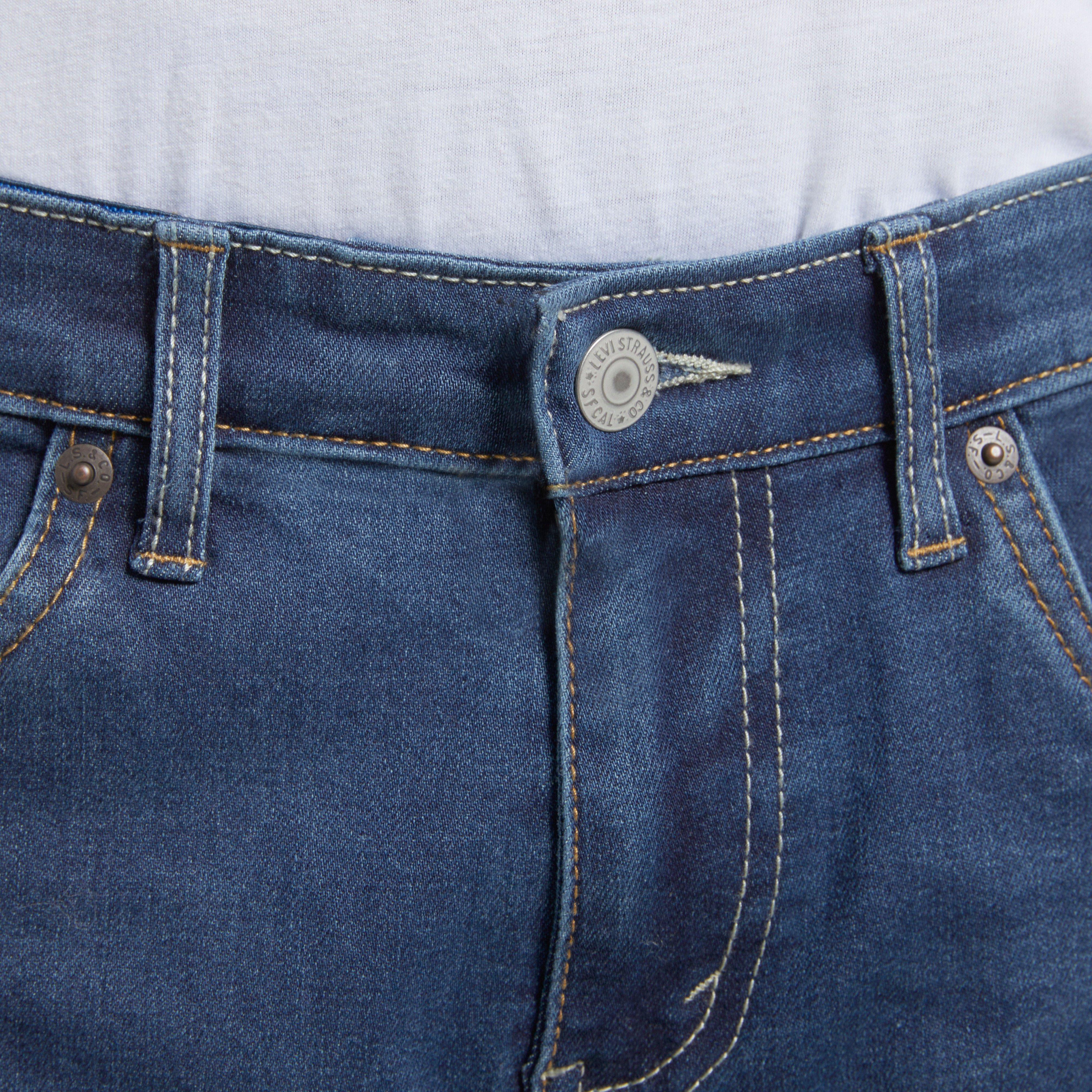 Levi's 502 Strong Performance Tapered Fit Med Wash Big Boys' Melbourne Blue Denim Jeans - MELBOURNE BLUE Thumbnail View 4