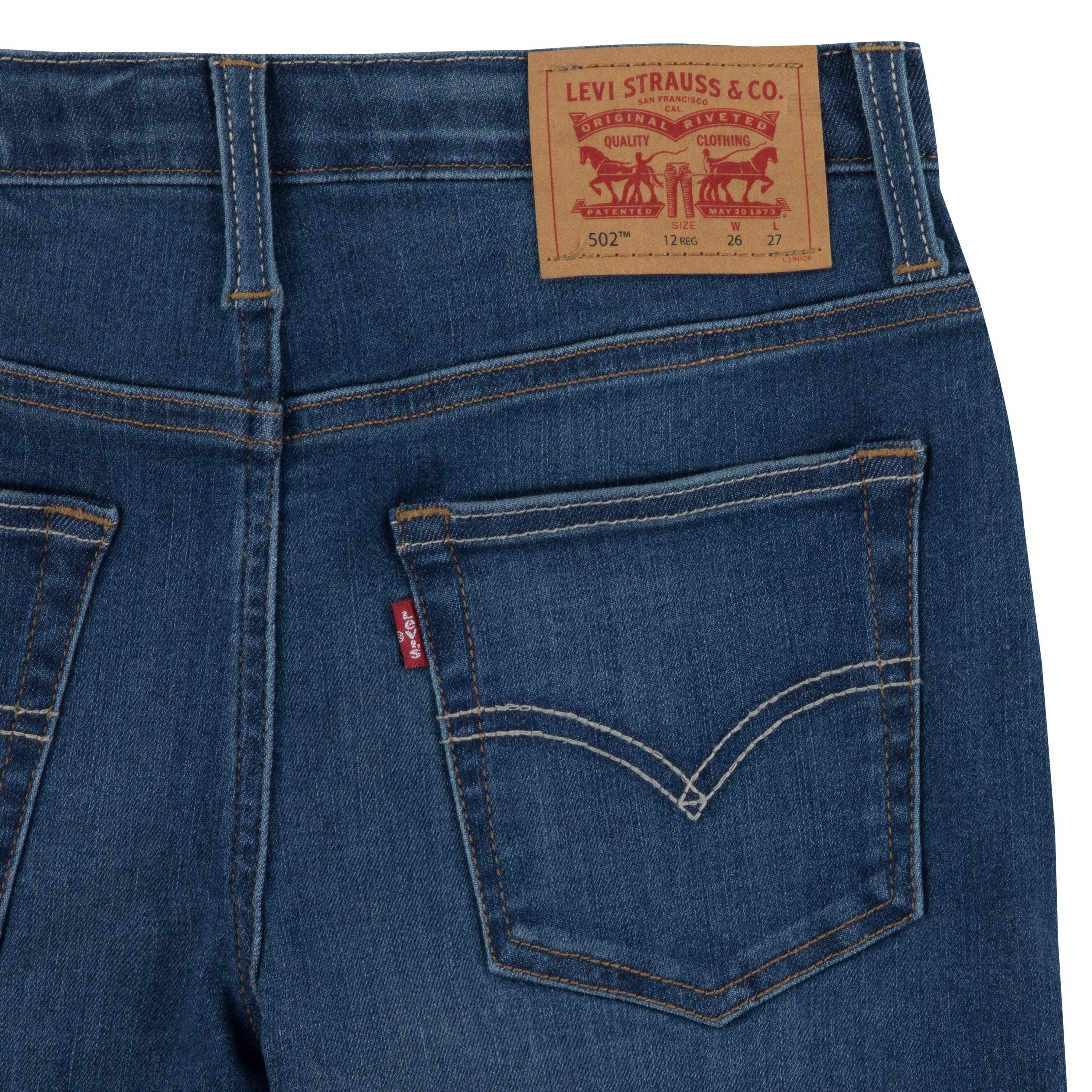 Levi's 502 Strong Performance Tapered Fit Med Wash Big Boys' Melbourne Blue Denim Jeans