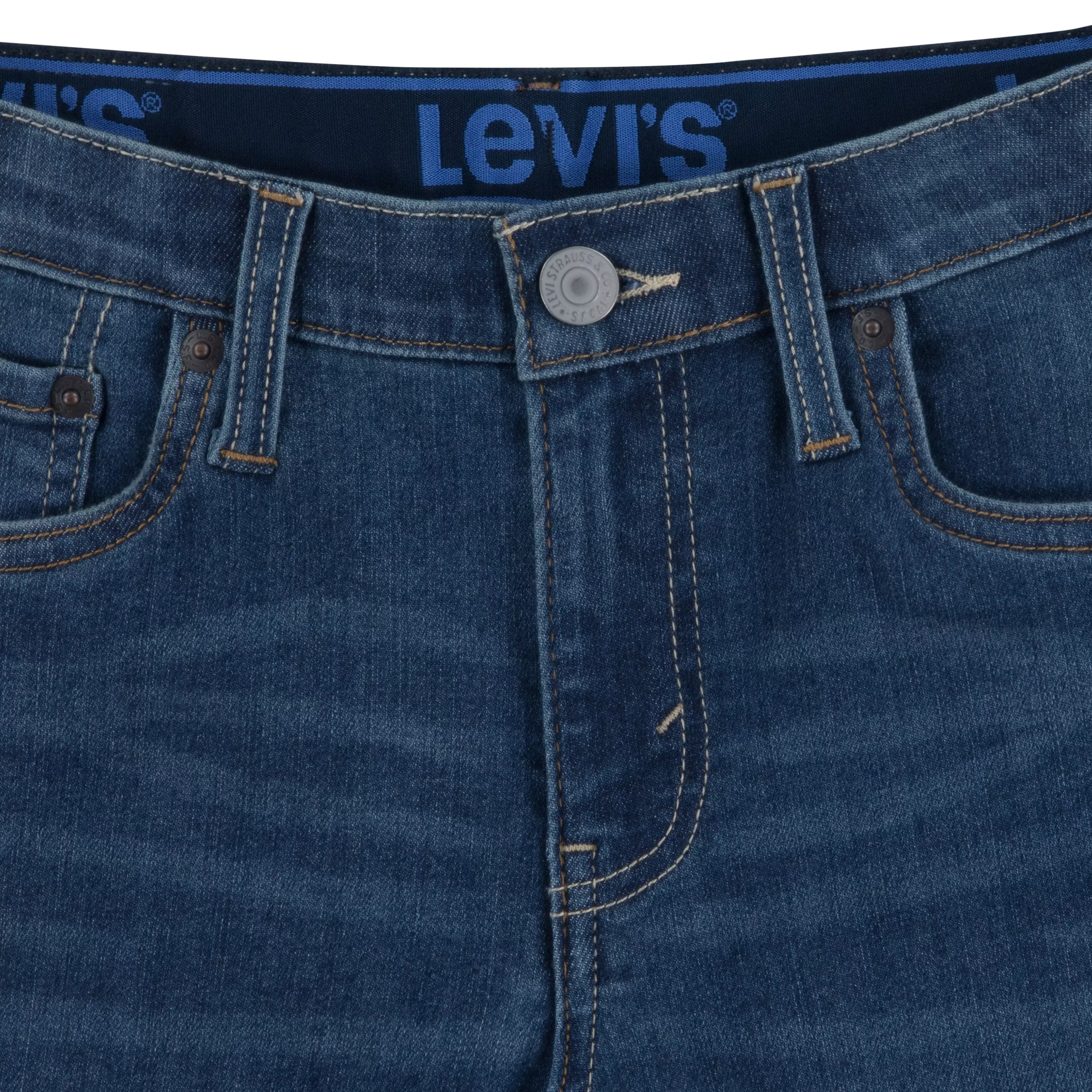Levi's Big Boys' 502 Strong Performance Tapered Fit Med Wash Melbourne Blue Denim Jeans - MELBOURNE BLUE