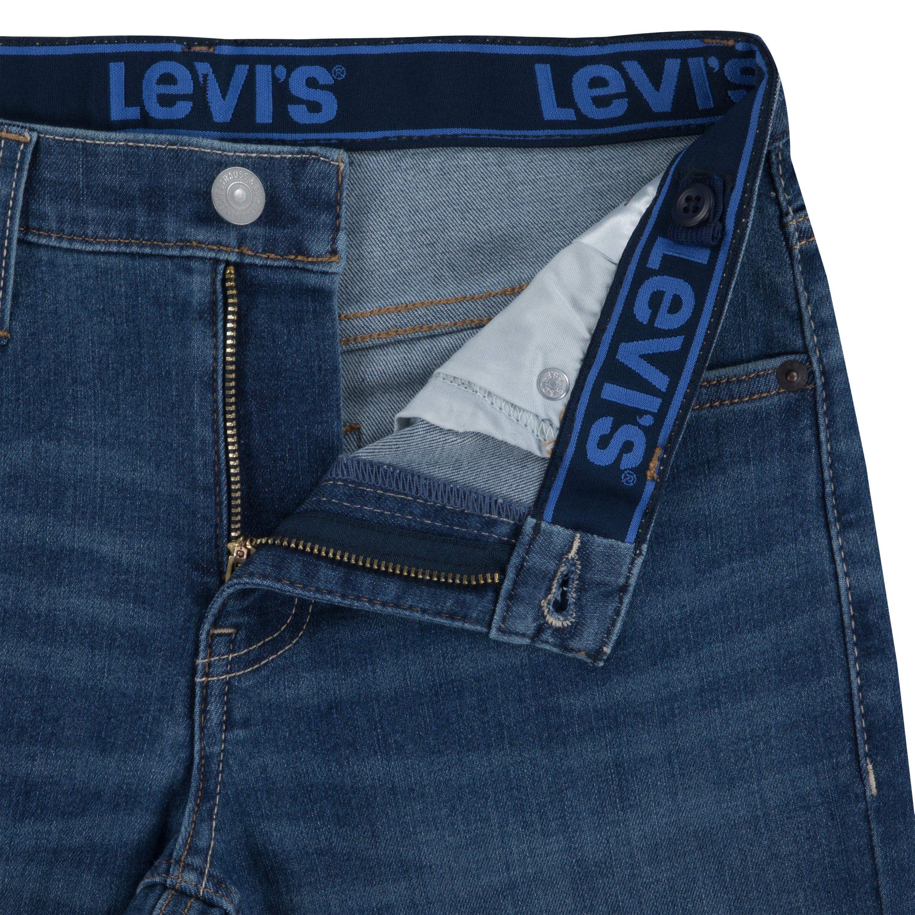 Levi's 502 Strong Performance Tapered Fit Med Wash Big Boys' Melbourne Blue Denim Jeans - MELBOURNE BLUE Thumbnail View 8
