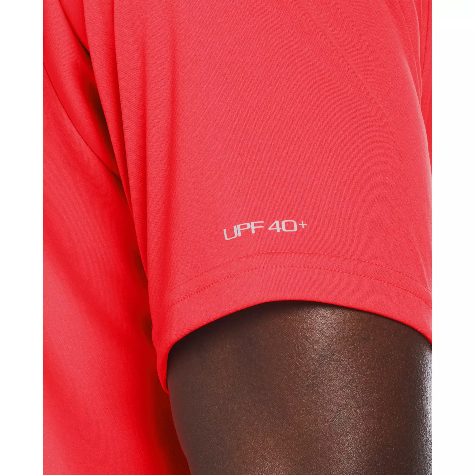 Nike Men's Swim Essential Short Sleeve Hydroguard - RED