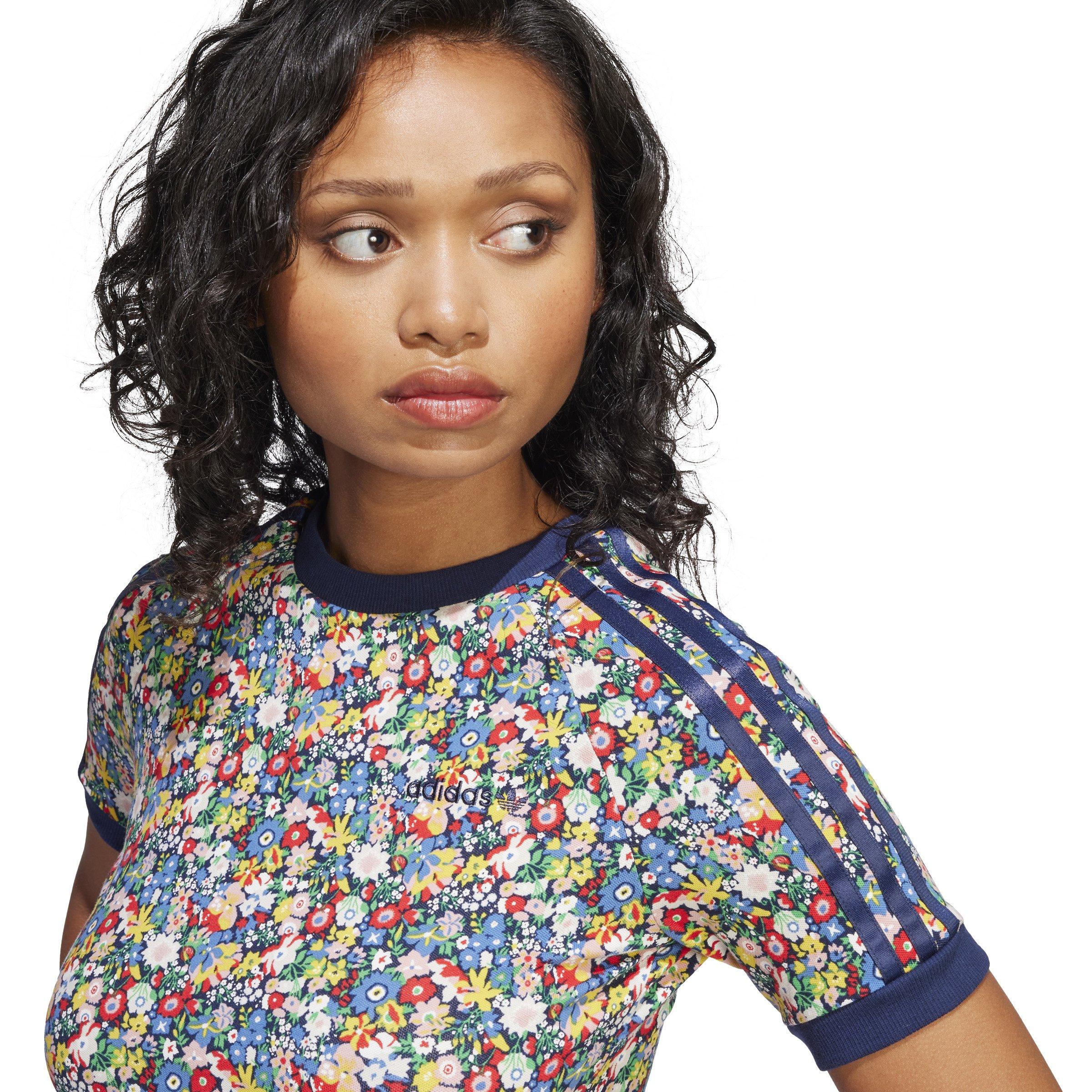 adidas Originals x Liberty London Women's Cali T-Shirt -Multi - MULTI-COLOR Thumbnail View 3