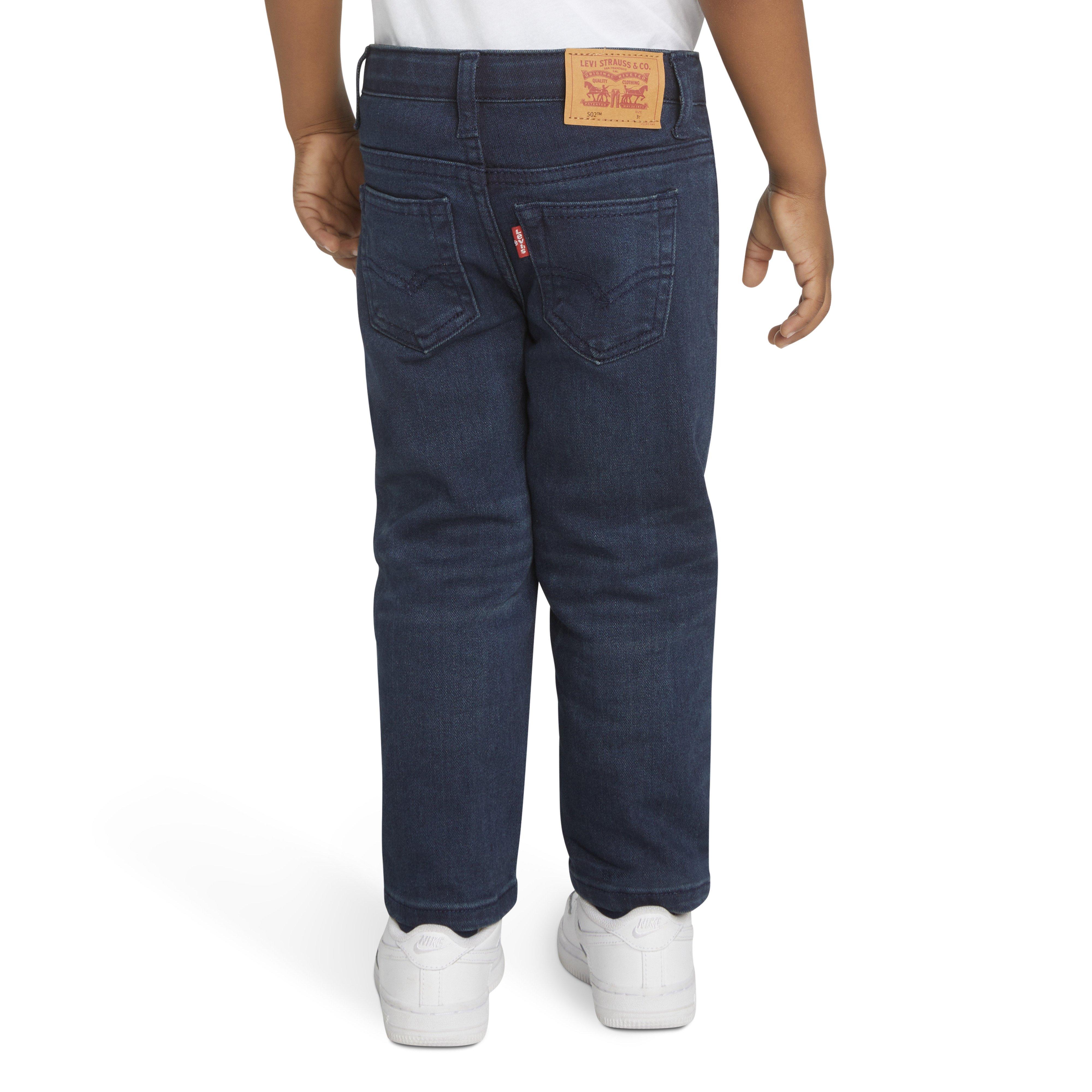 Levi's 502 Strong Performance Tapered Fit Dark Wash Toddler Boys' Dk Blue Denim Jeans