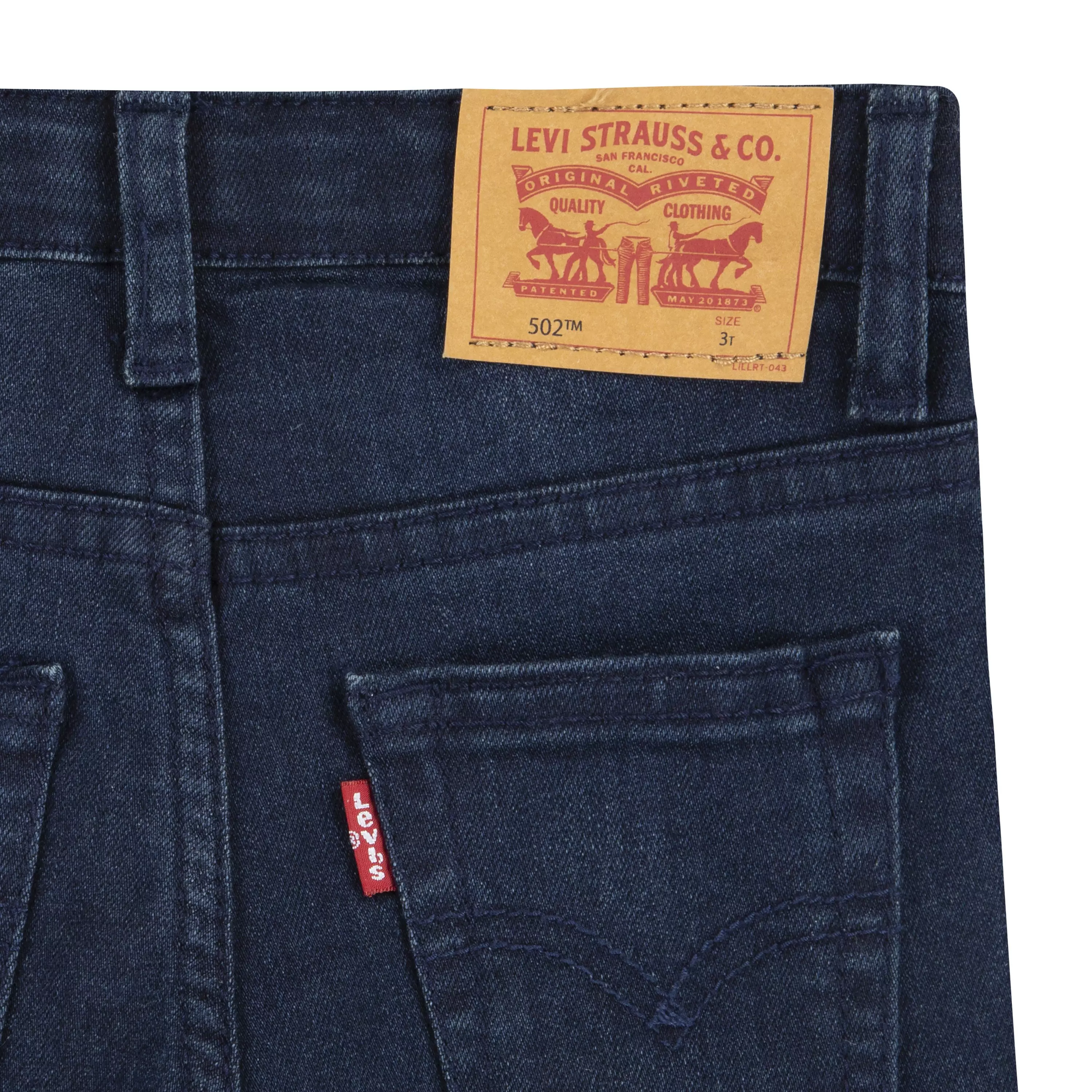 Levi's Toddler Boys' 502 Strong Performance Tapered Fit Dark Wash Dk Blue Denim Jeans - DK BLUE
