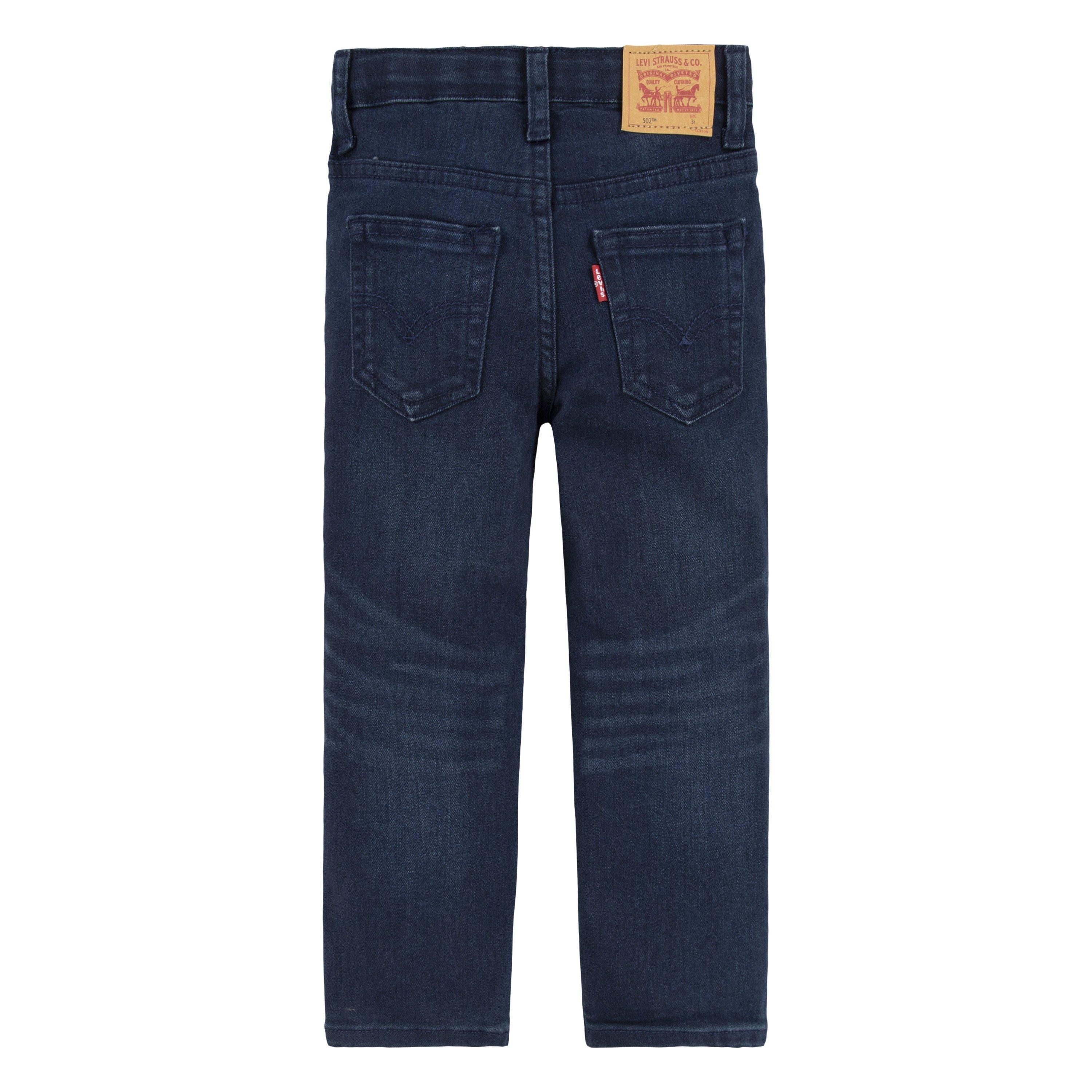 Levi's 502 Strong Performance Tapered Fit Dark Wash Toddler Boys' Dk Blue Denim Jeans