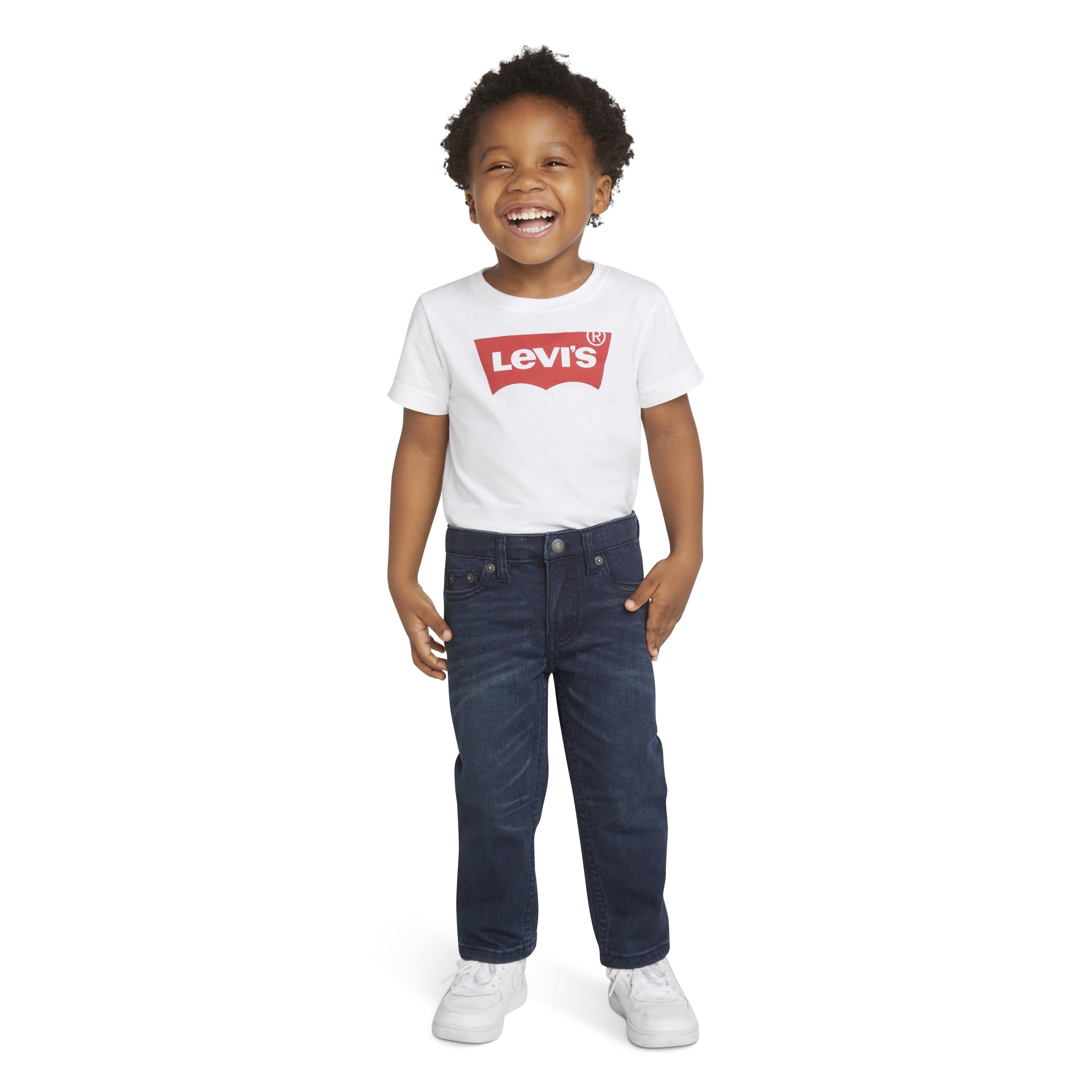 Levi's 502 Strong Performance Tapered Fit Dark Wash Toddler Boys' Dk Blue Denim Jeans - DK BLUE Thumbnail View 10