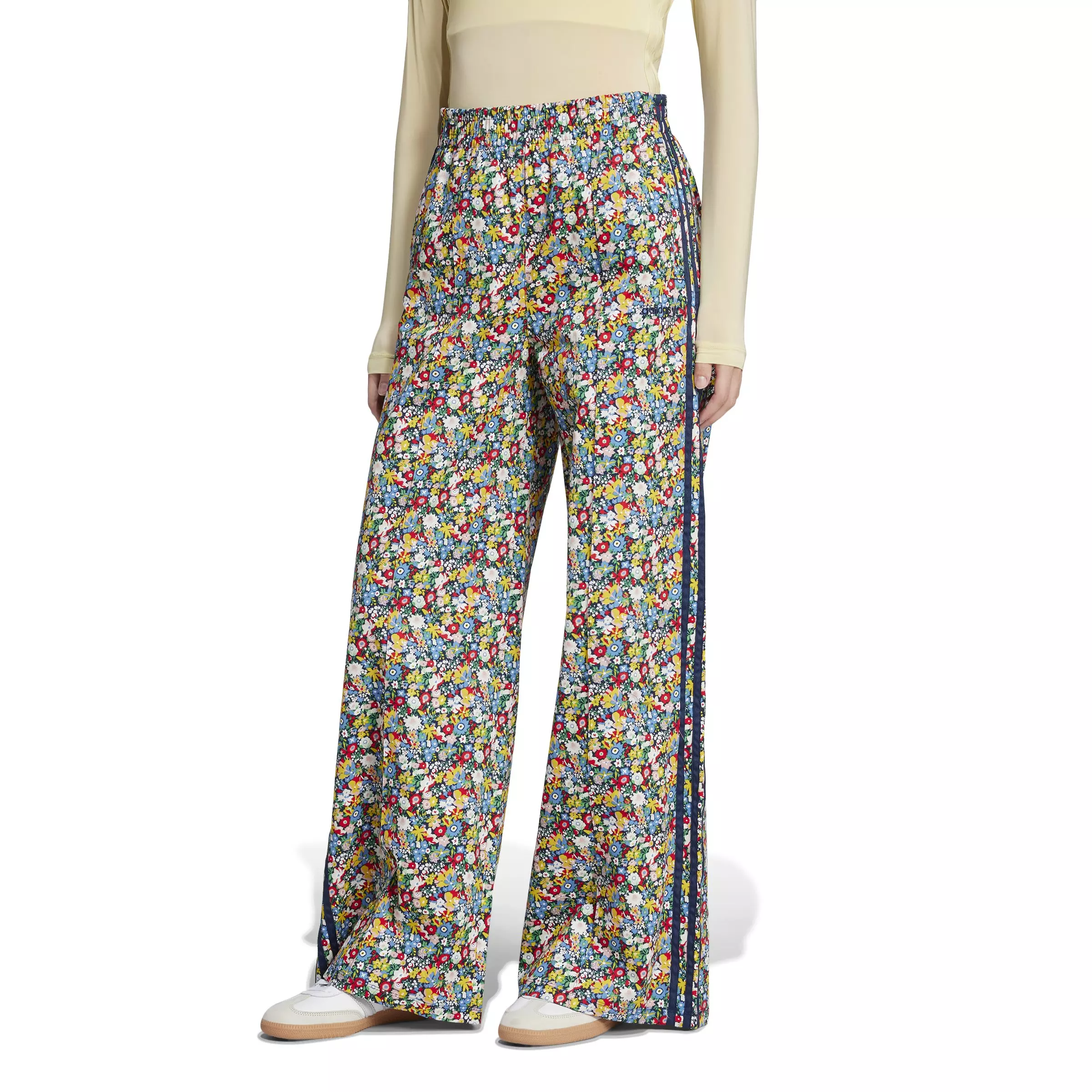adidas Originals x Liberty London Women's Wide Leg Track Pants -Multi - MULTI-COLOR