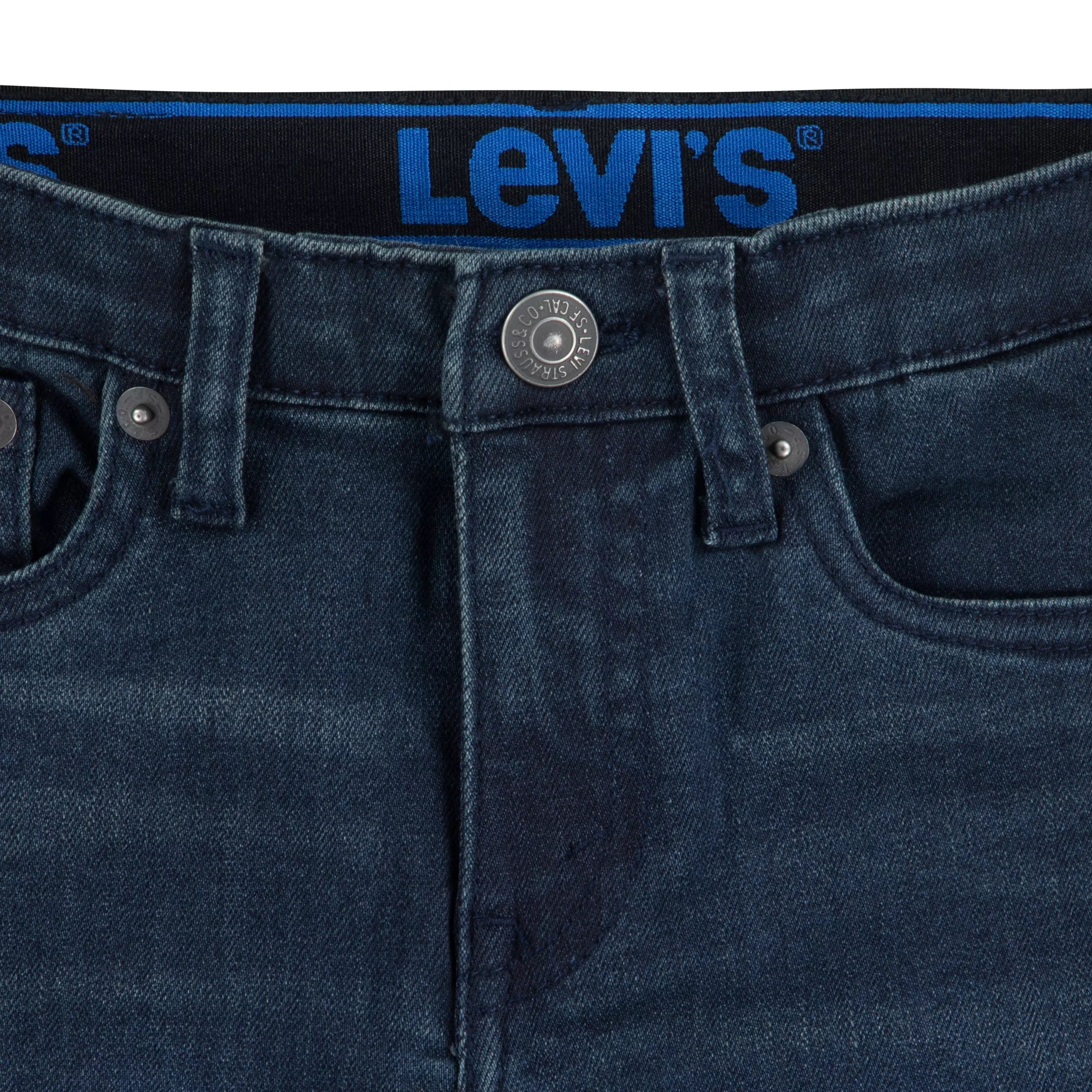 Levi's 502 Strong Performance Tapered Fit Dark Wash Little Boys' Dk Blue Denim Jeans - DK BLUE