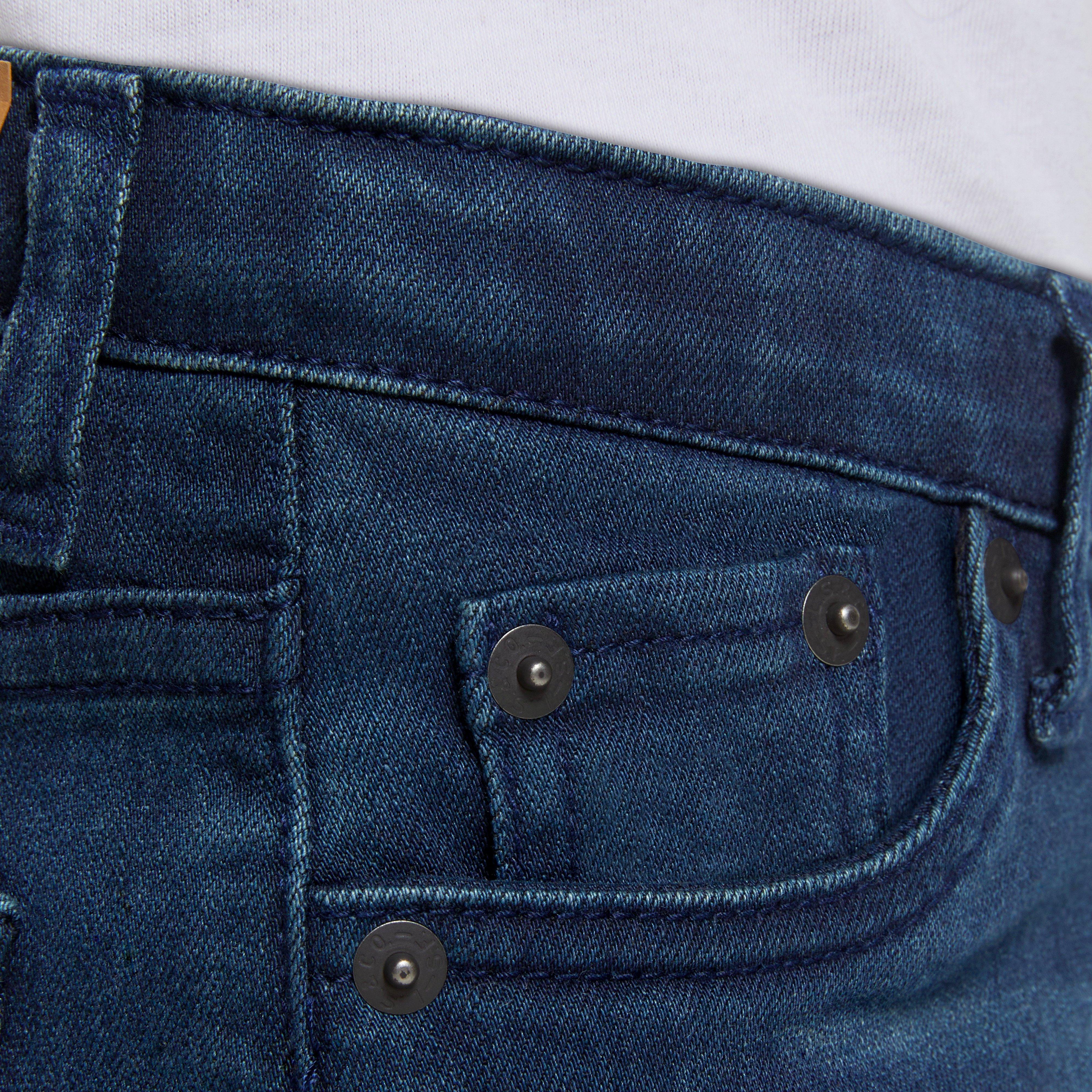 Levi's 502 Strong Performance Tapered Fit Dark Wash Little Boys' Dk Blue Denim Jeans - DK BLUE Thumbnail View 6