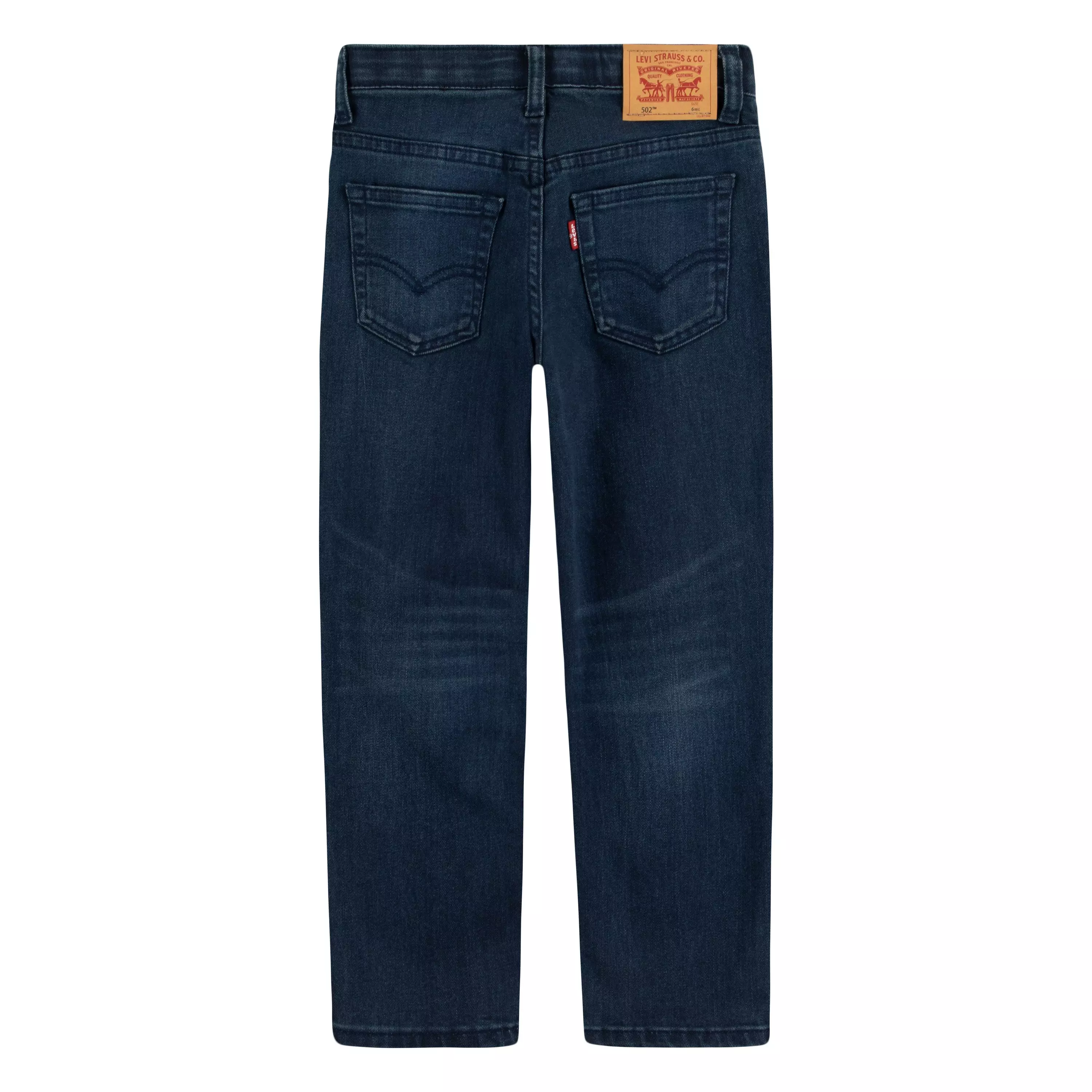 Levi's 502 Strong Performance Tapered Fit Dark Wash Little Boys' Dk Blue Denim Jeans - DK BLUE