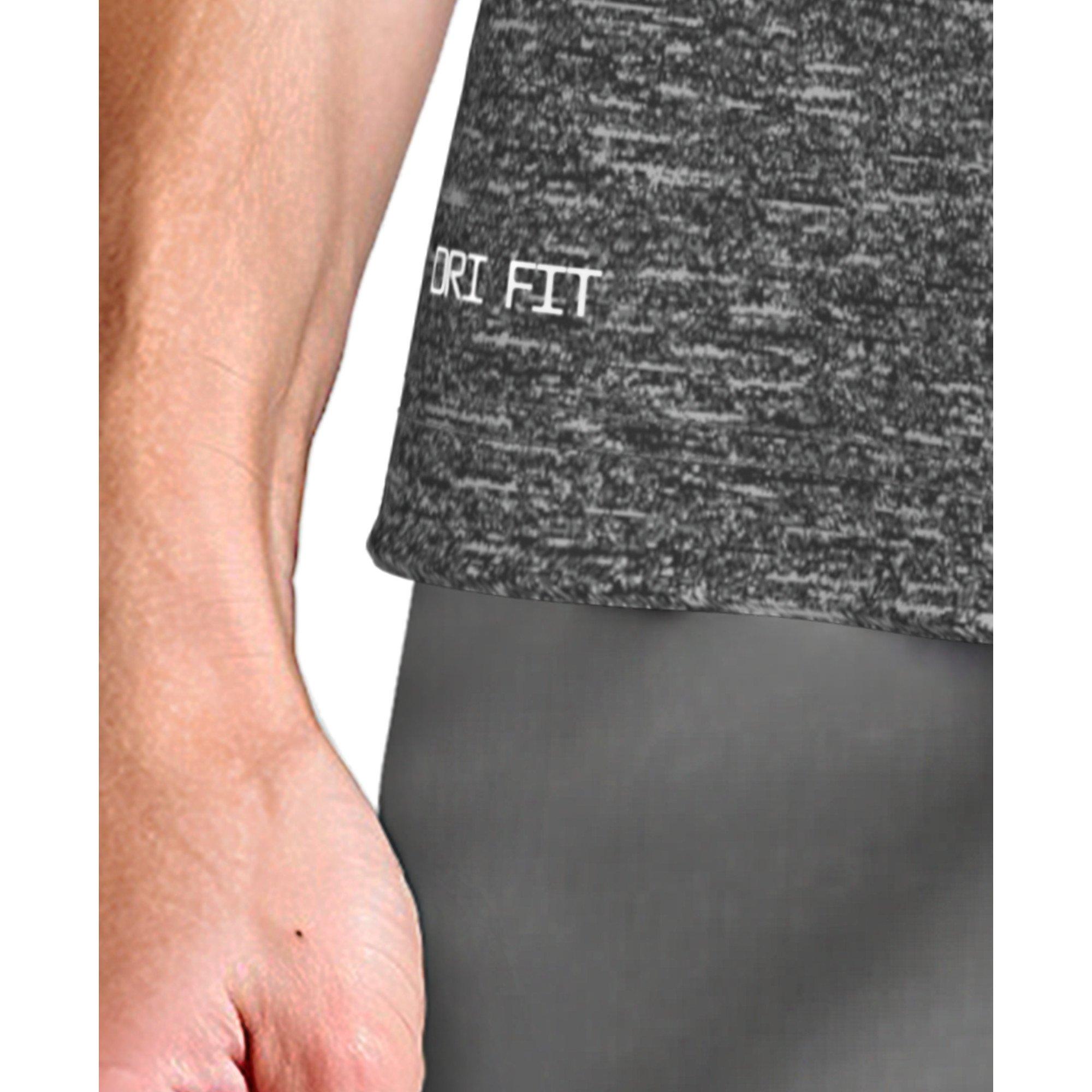 Nike Men's Swim Heather Sleeveless Hydroguard - BLACK Thumbnail View 5