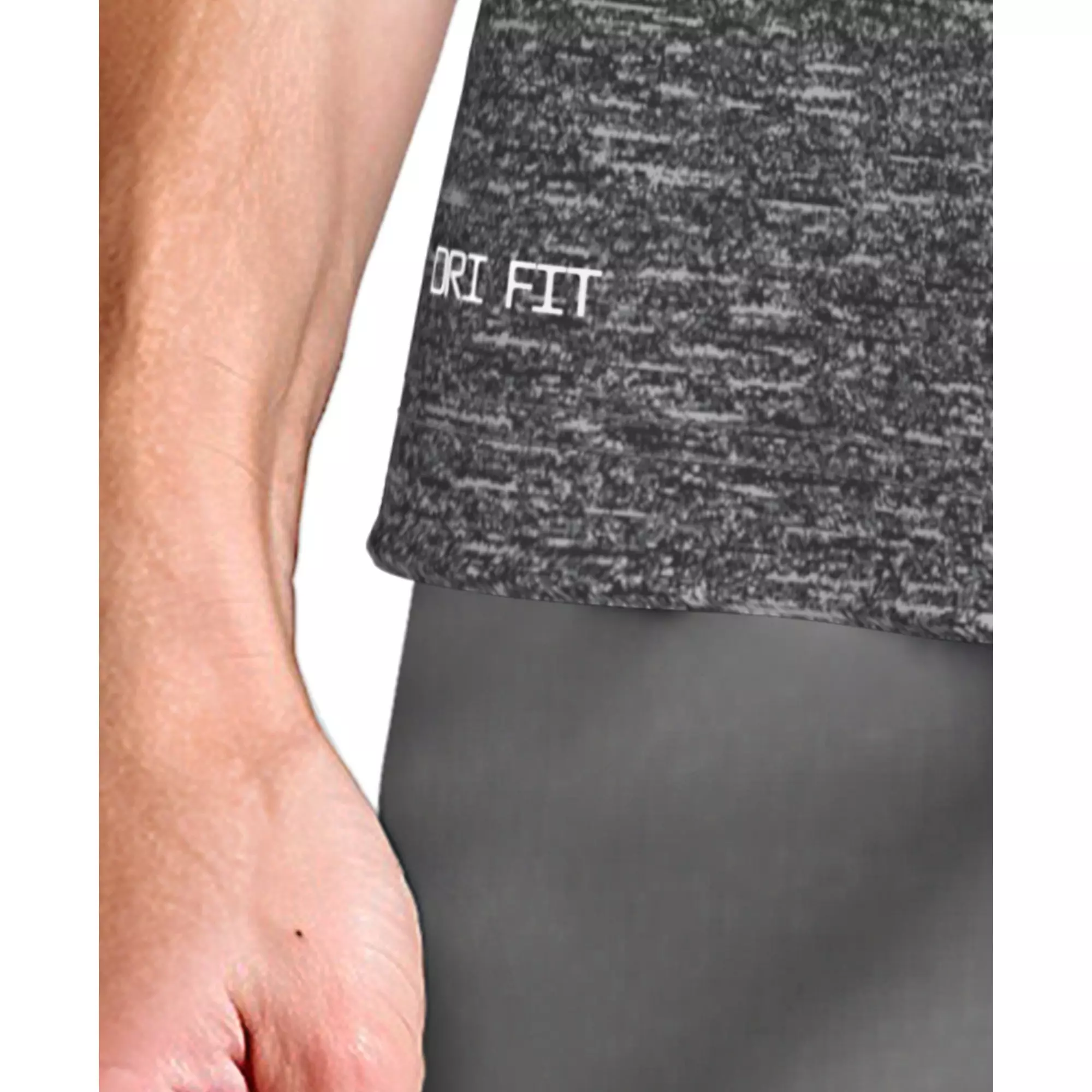 Nike Men's Swim Heather Sleeveless Hydroguard - BLACK