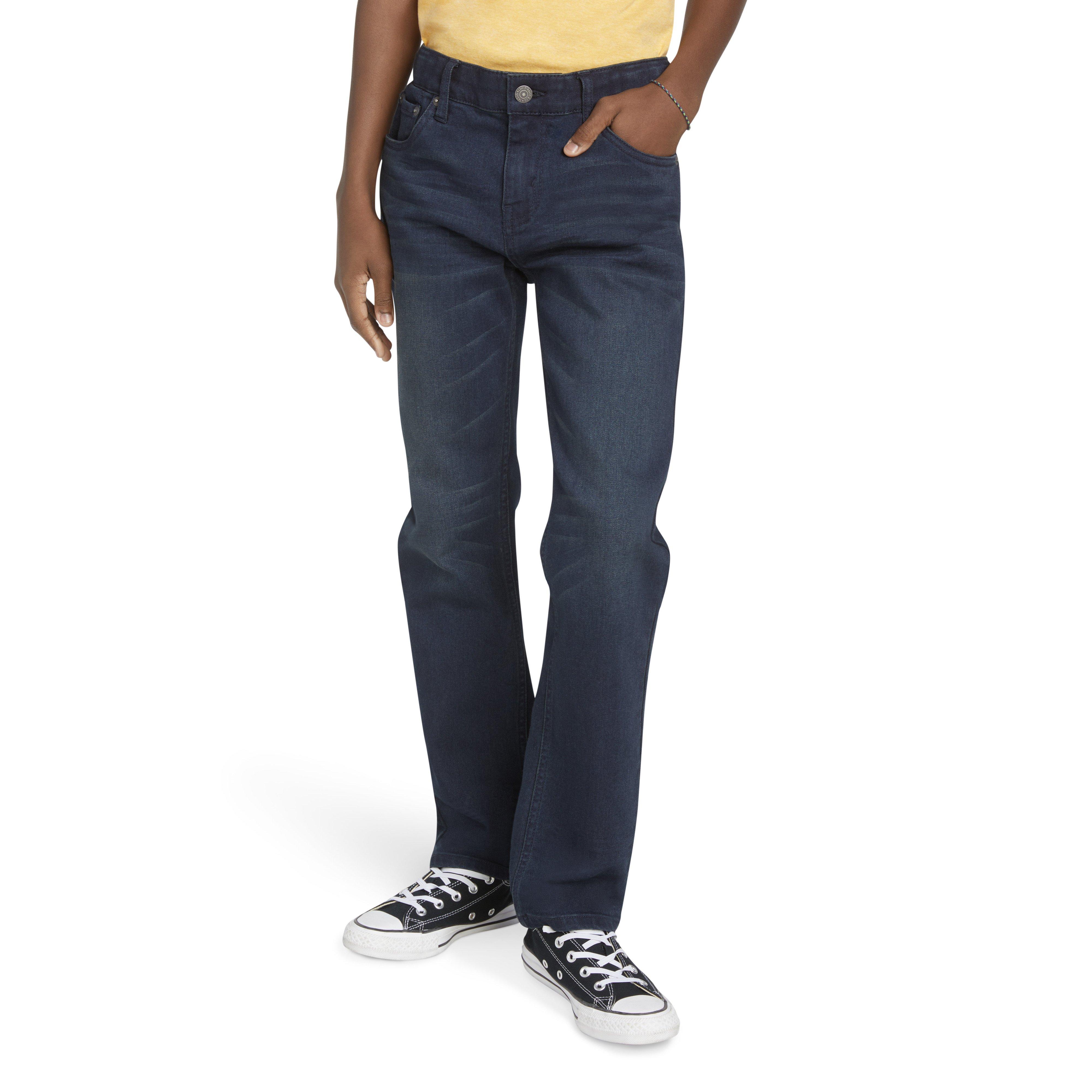 Levi's Big Boys' 502 Strong Performance Tapered Fit Dk Blue Wash Denim Jeans - DK BLUE Thumbnail View 1
