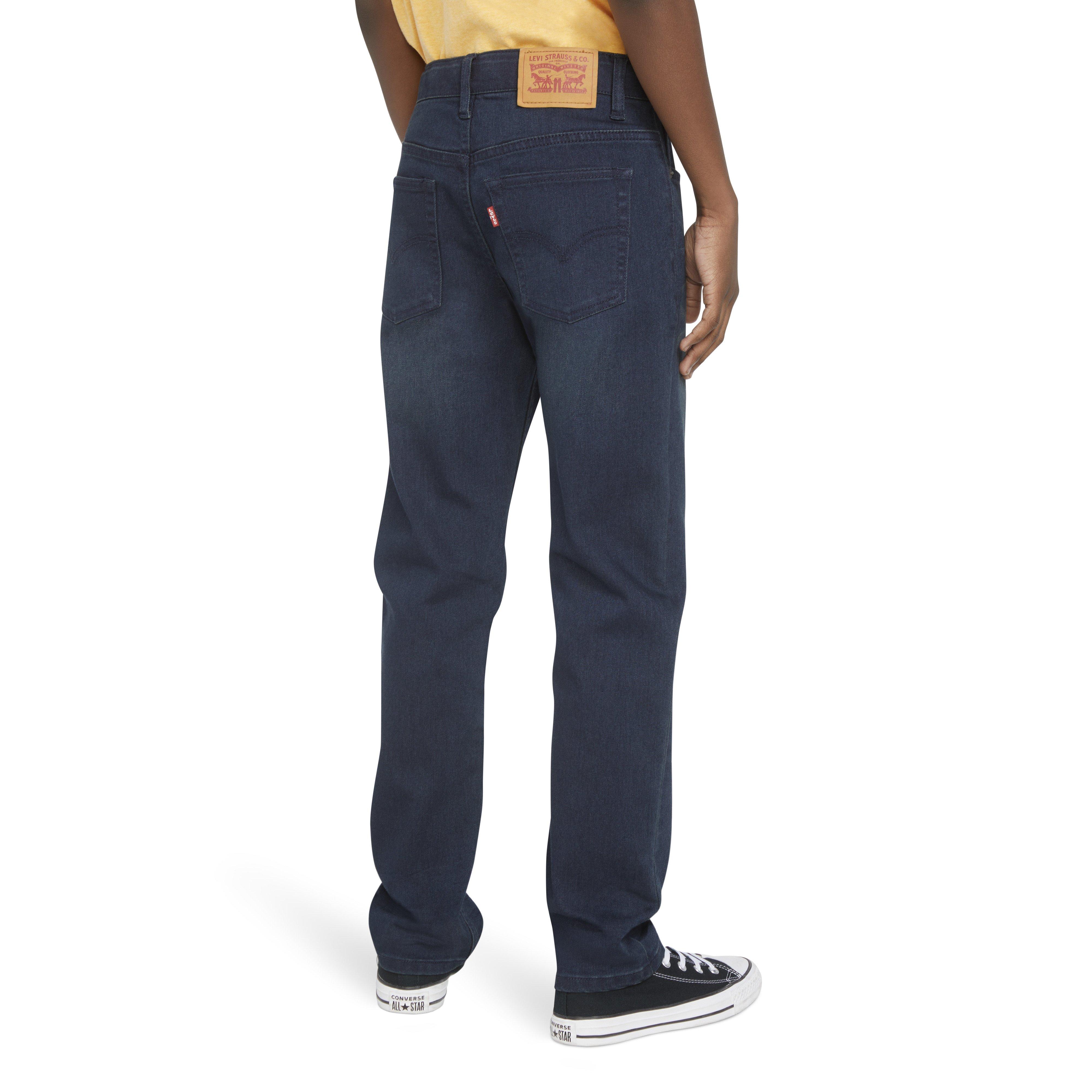 Levi's 502 Strong Performance Tapered Fit Dark Wash Big Boys' Dk Blue Denim Jeans - DK BLUE Thumbnail View 2