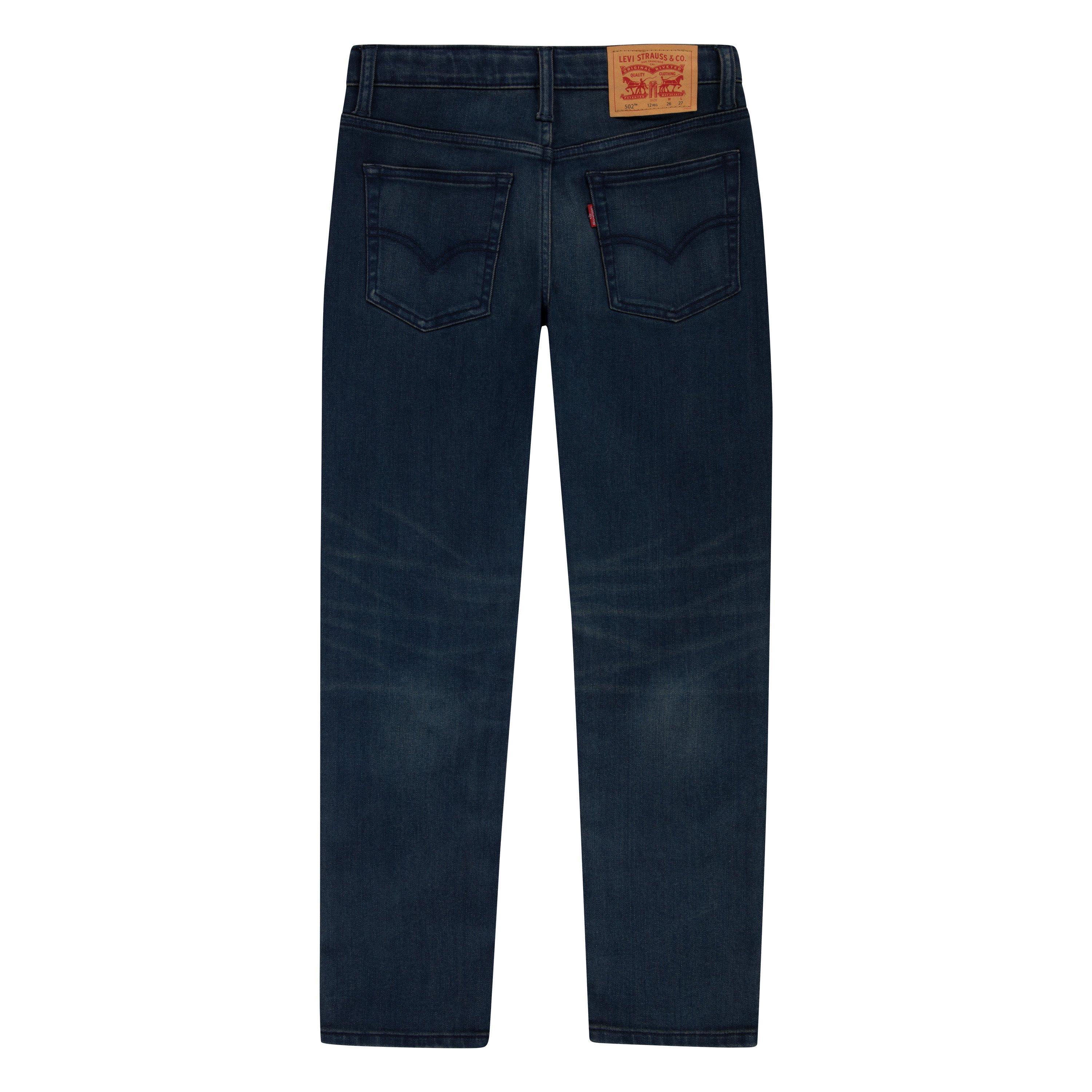 Levi's 502 Strong Performance Tapered Fit Dark Wash Big Boys' Dk Blue Denim Jeans - DK BLUE Thumbnail View 11