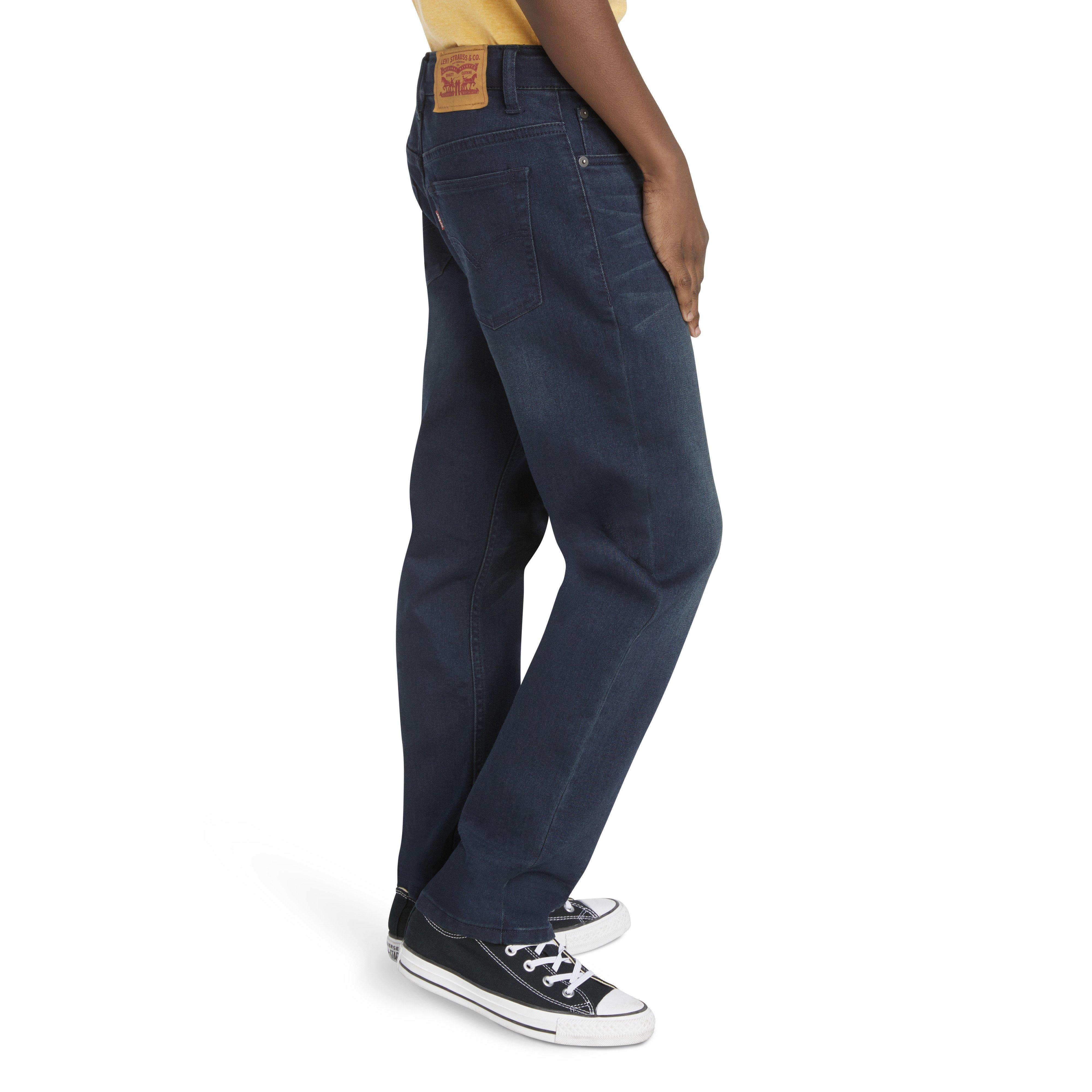 Levi's Big Boys' 502 Strong Performance Tapered Fit Dk Blue Wash Denim Jeans - DK BLUE Thumbnail View 3