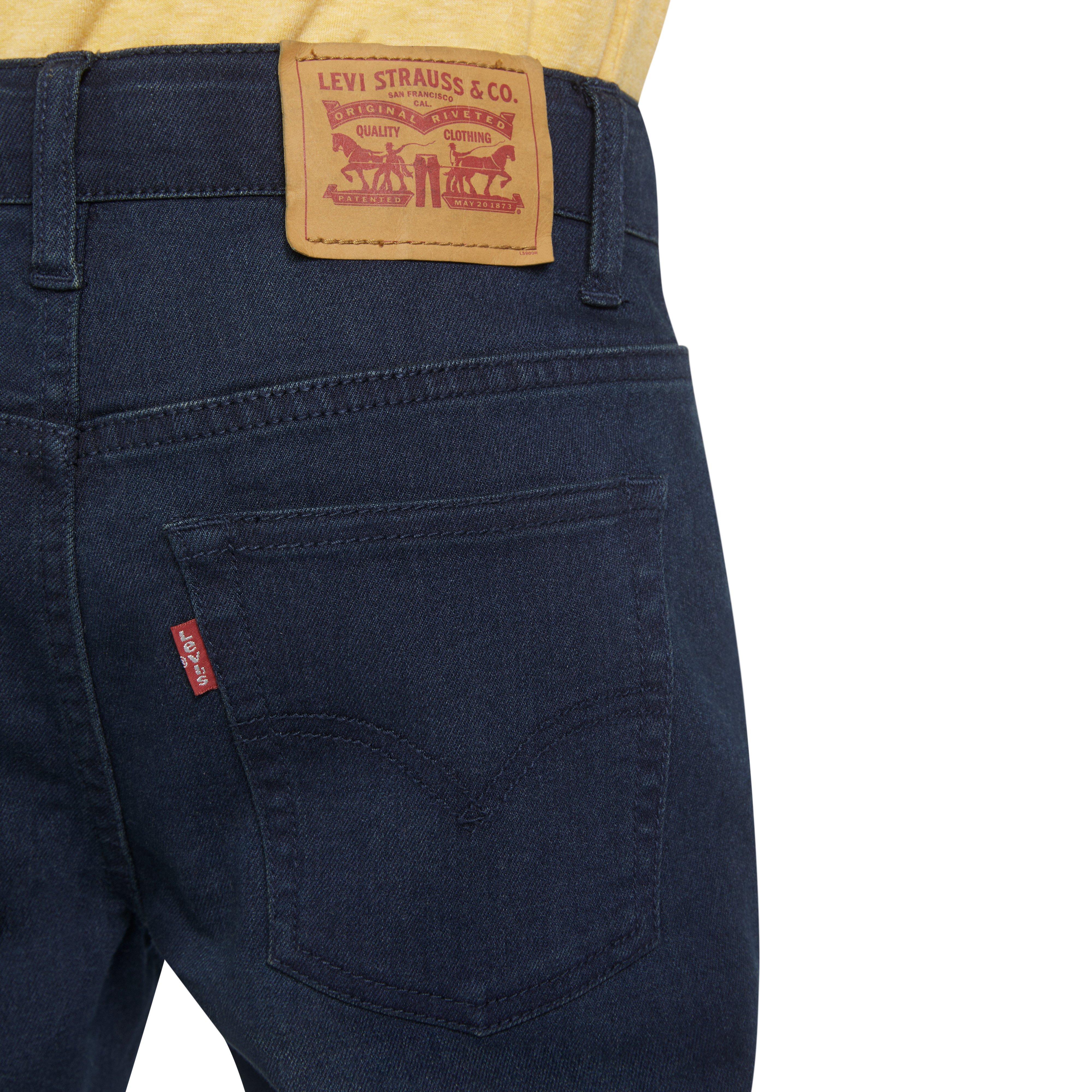 Levi's Big Boys' 502 Strong Performance Tapered Fit Dk Blue Wash Denim Jeans - DK BLUE Thumbnail View 6