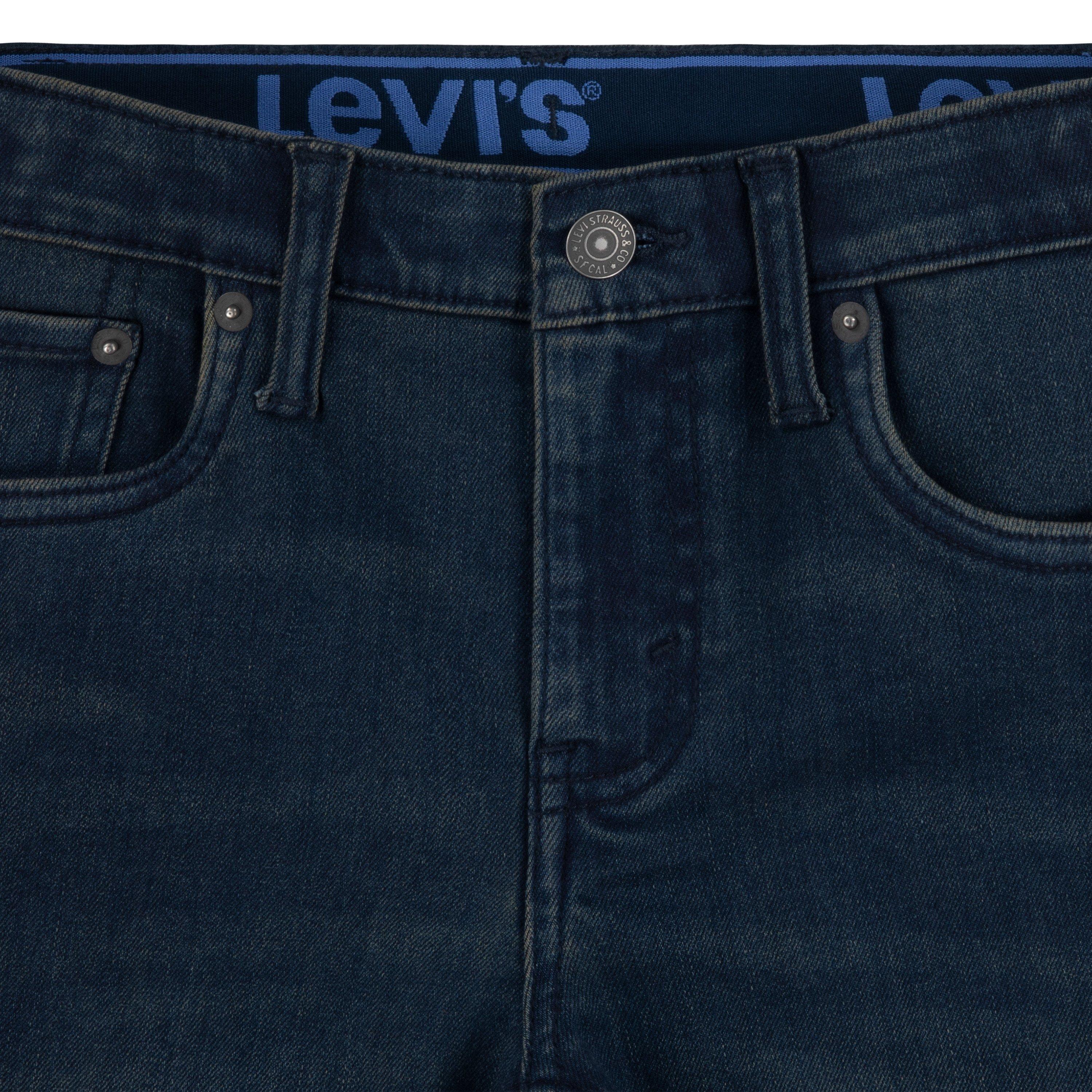 Levi's 502 Strong Performance Tapered Fit Dark Wash Big Boys' Dk Blue Denim Jeans - DK BLUE Thumbnail View 7