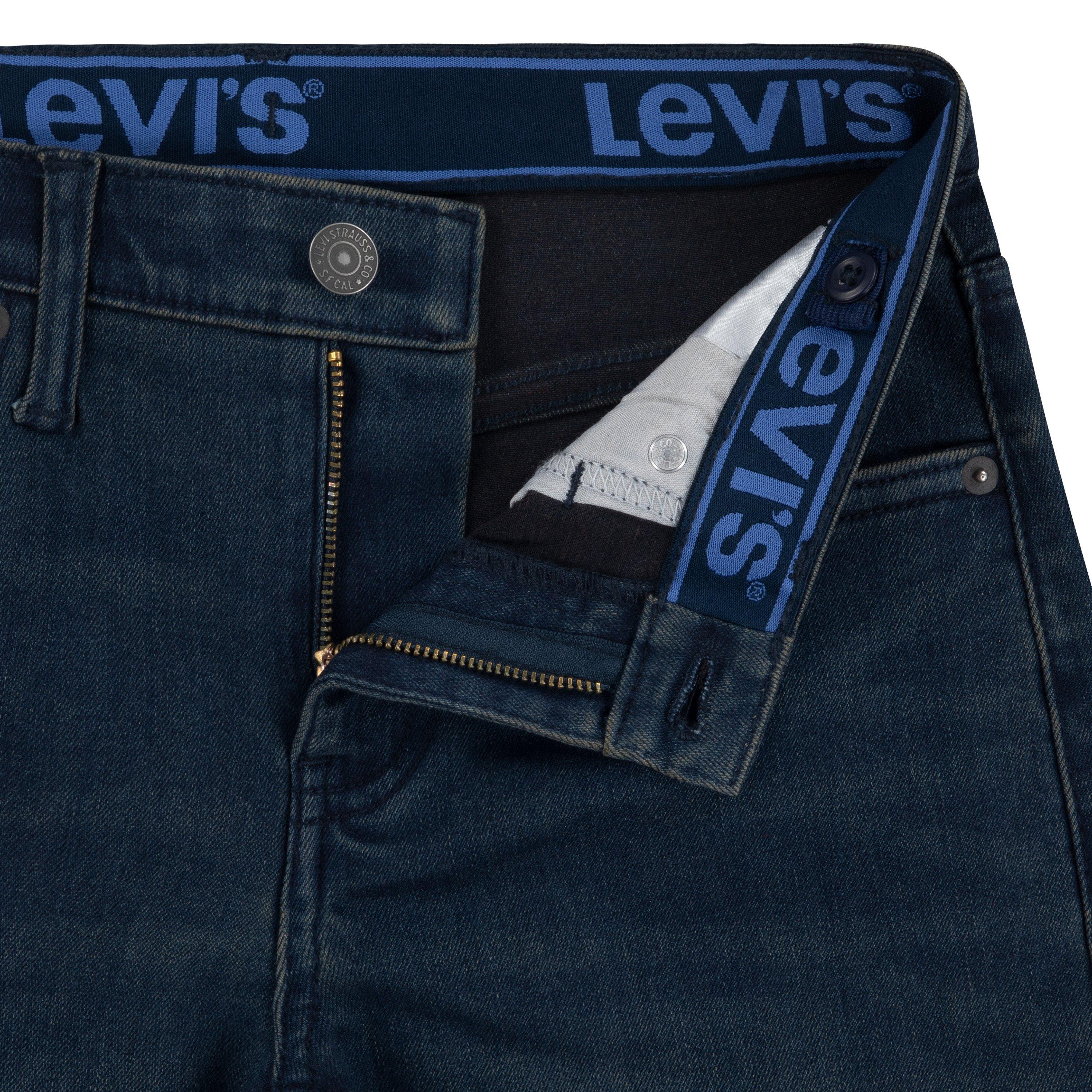 Levi's 502 Strong Performance Tapered Fit Dark Wash Big Boys' Dk Blue Denim Jeans - DK BLUE Thumbnail View 8