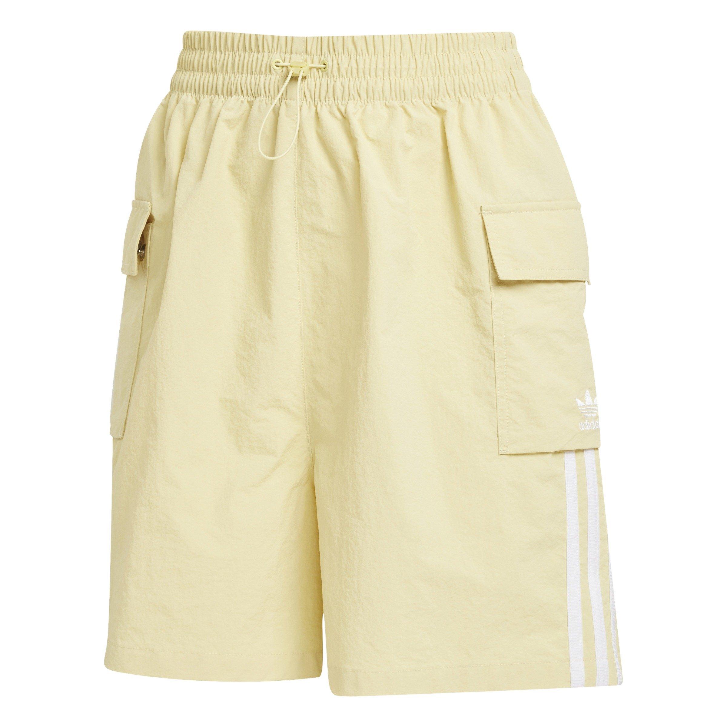 adidas Originals Women's Adicolor Cargo Shorts -Yellow