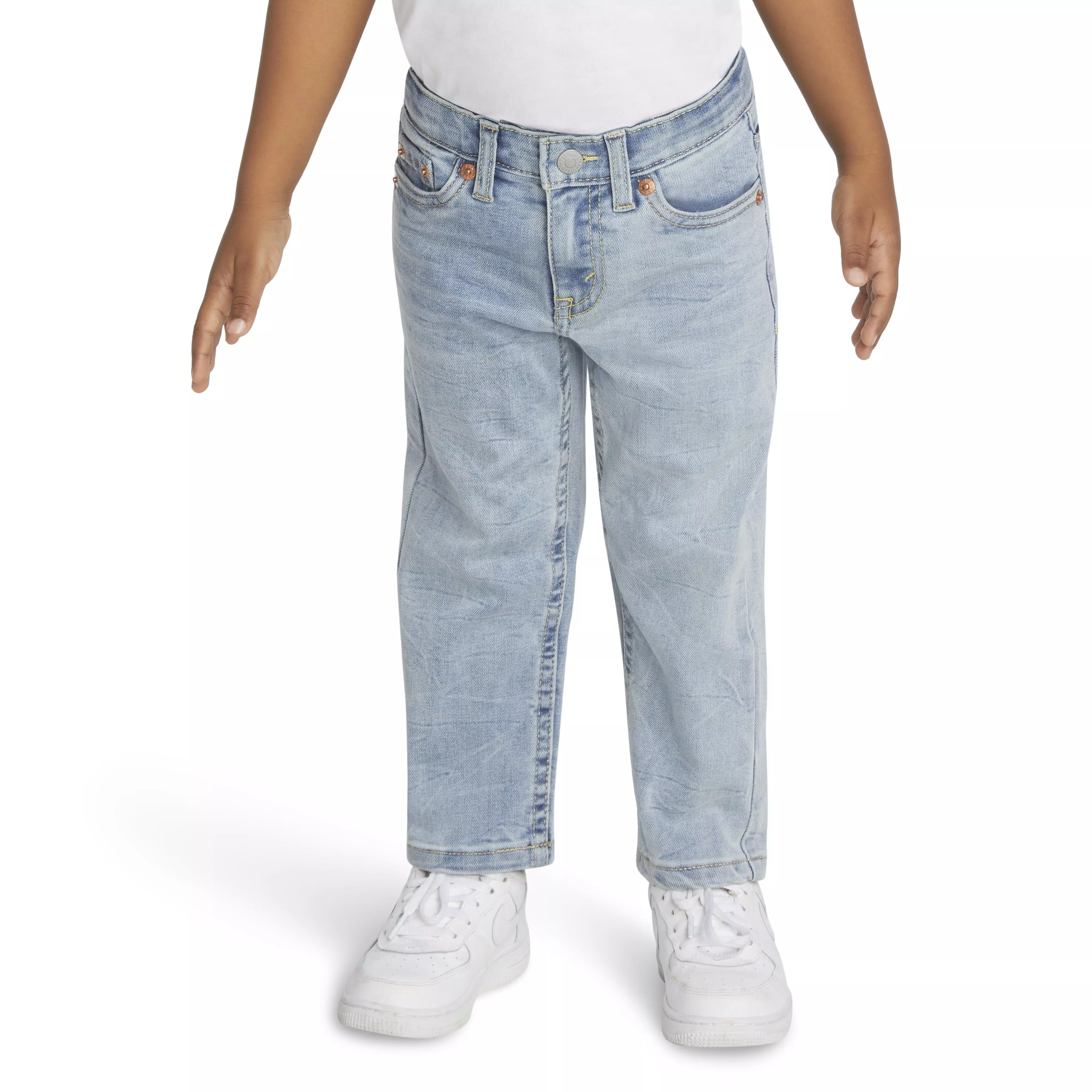 Levi's Toddler Boys' 502 Strong Performance Tapered Fit Lt Blue Wash Denim Jeans - LT WASH BLUE