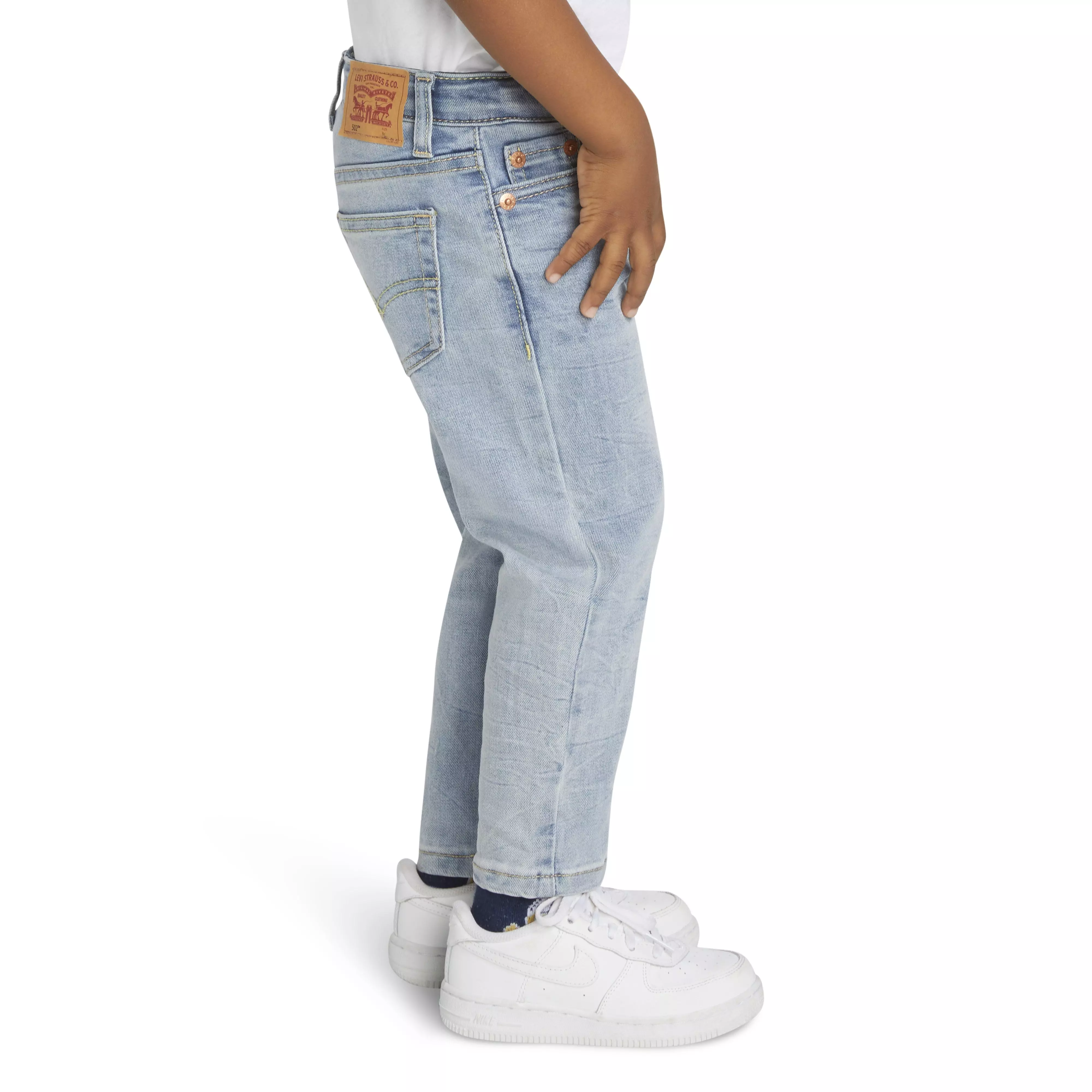 Levi's Toddler Boys' 502 Strong Performance Tapered Fit Lt Blue Wash Denim Jeans - LT WASH BLUE