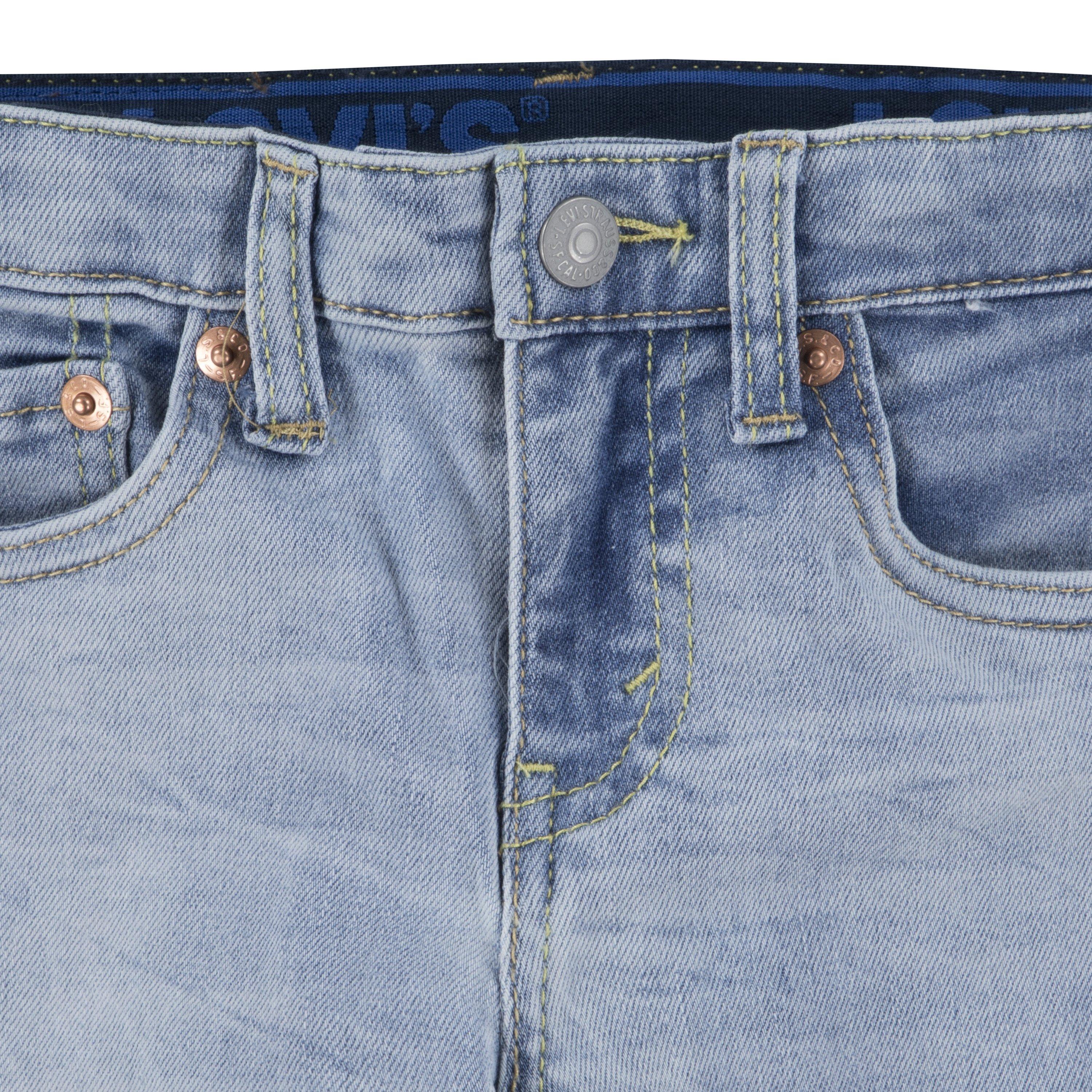 Levi's Toddler Boys' 502 Strong Performance Tapered Fit Lt Blue Wash Denim Jeans - LT WASH BLUE Thumbnail View 4